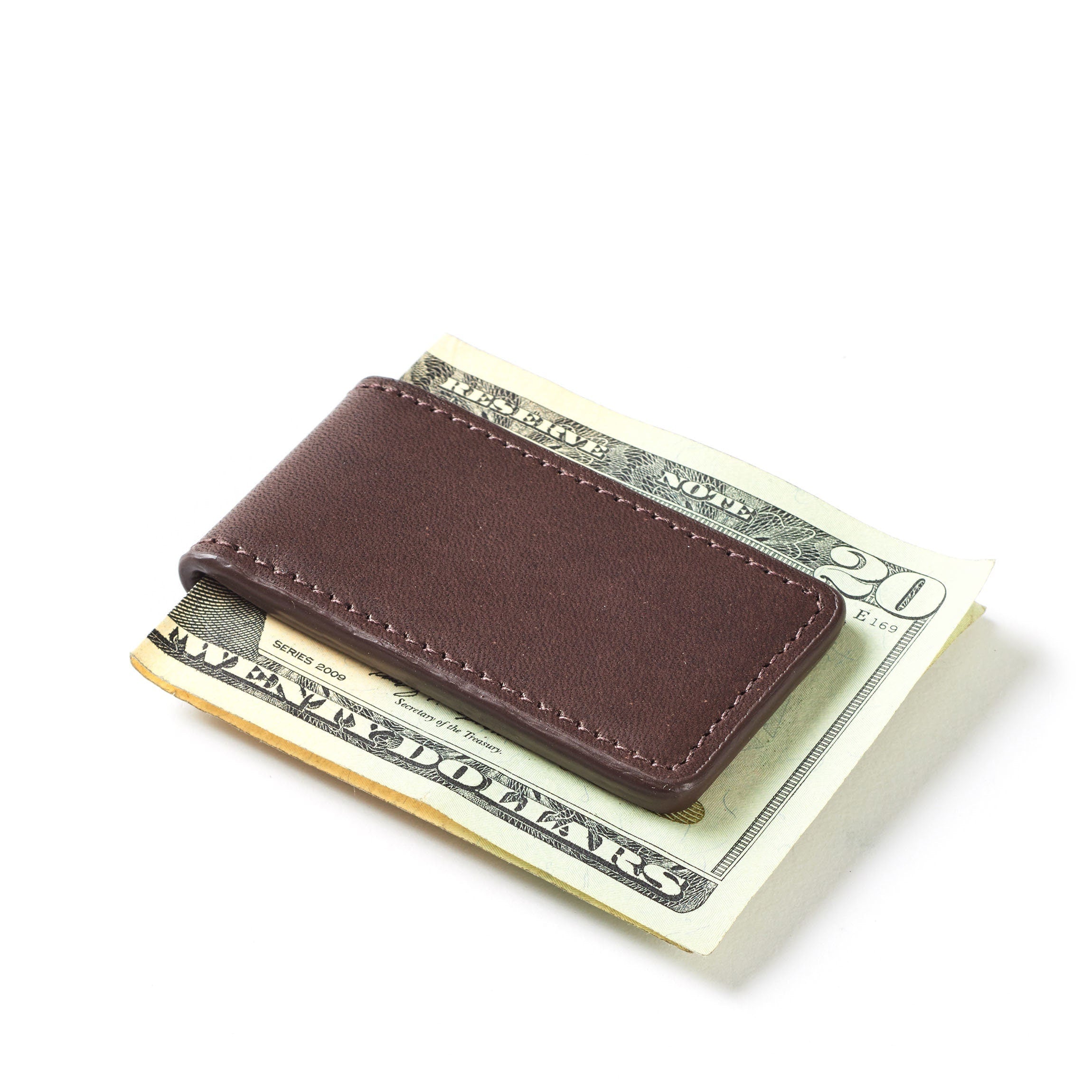 Magnetic Money Clip Mahogany