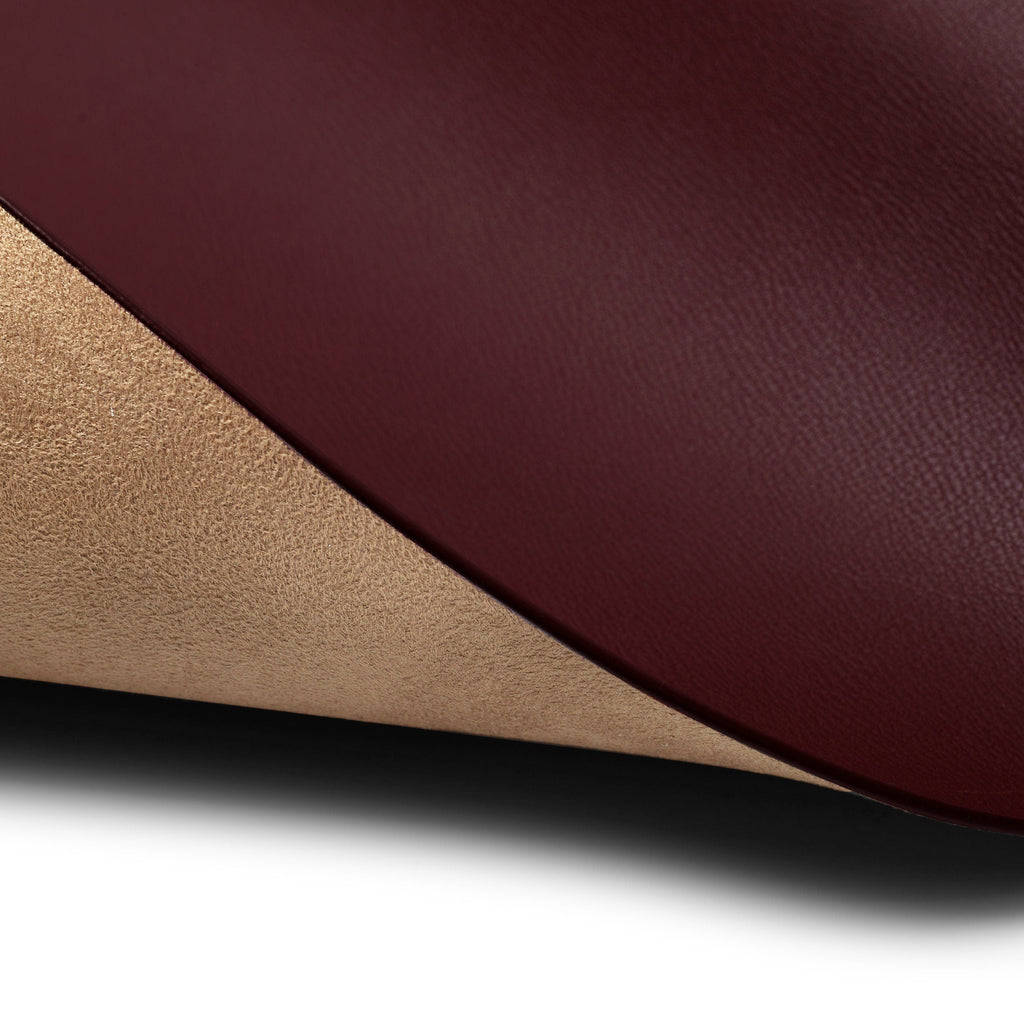 Modern Round Coaster Set Oxblood