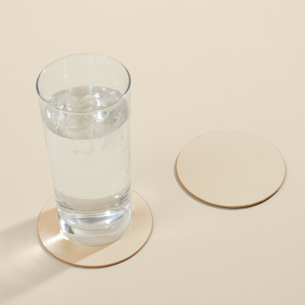 Modern Round Coaster Set Dove