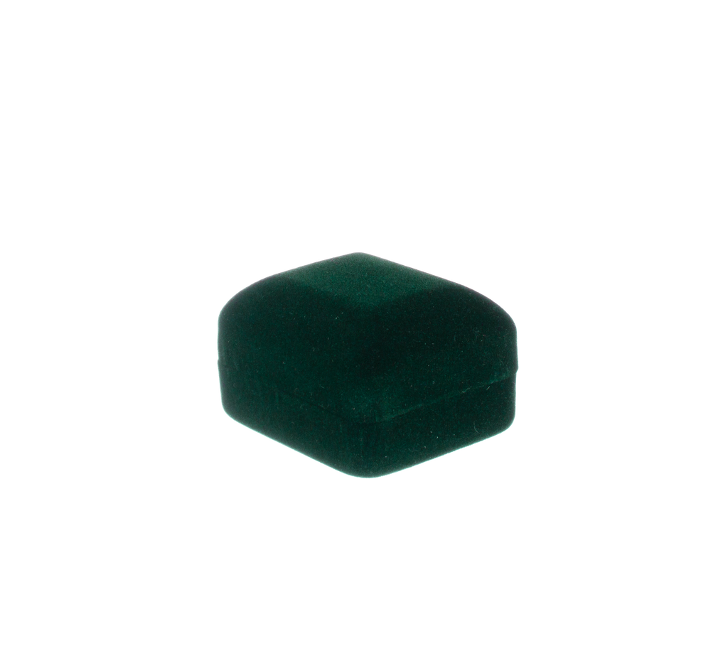 Velour Double Earring Box with White Sleeve