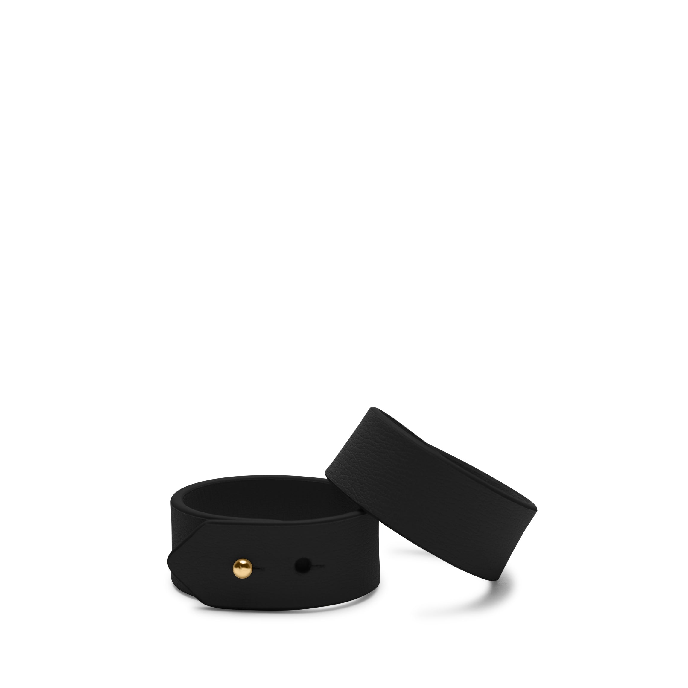 Modern Napkin Rings, Set of 2 Black