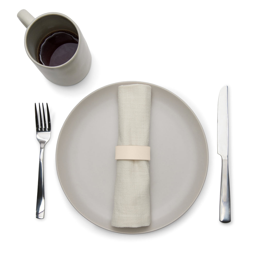 Modern Napkin Rings, Set of 2 Dove