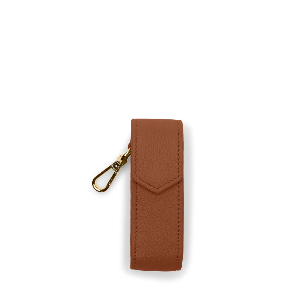 Portable Lipstick Holder Saddle Brown