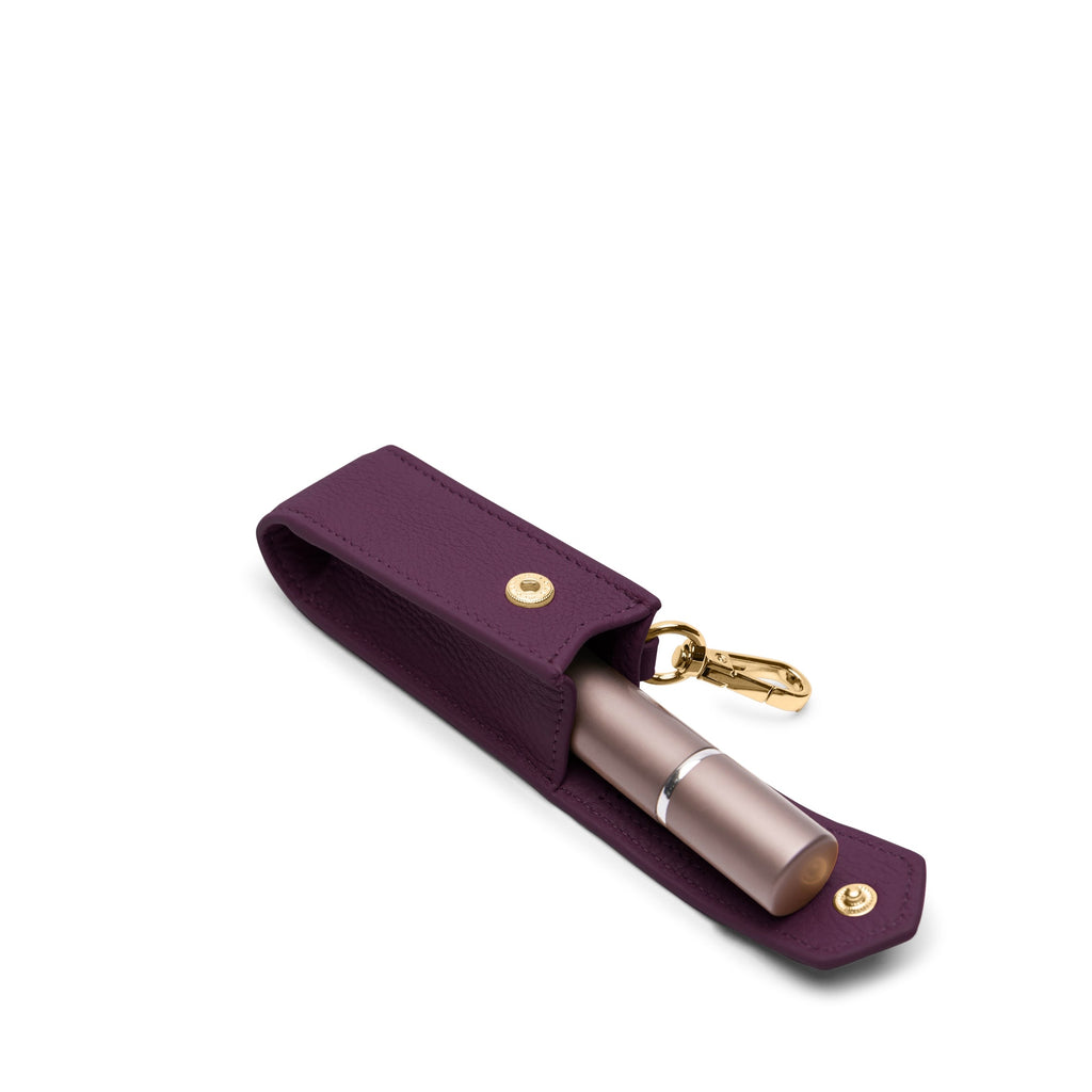 Portable Lipstick Holder Deep Plum