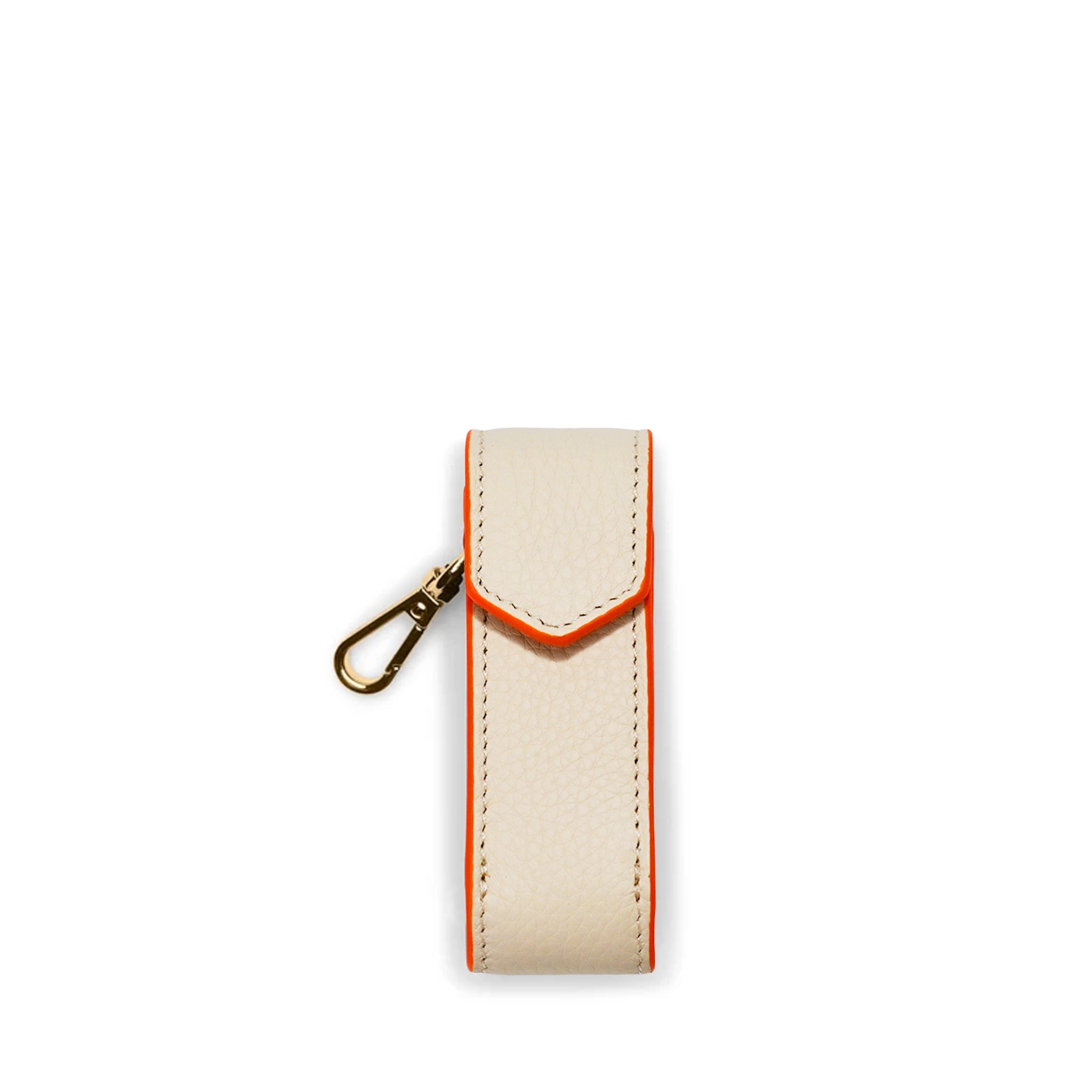 Portable Lipstick Holder Clementine/Sand Stripe