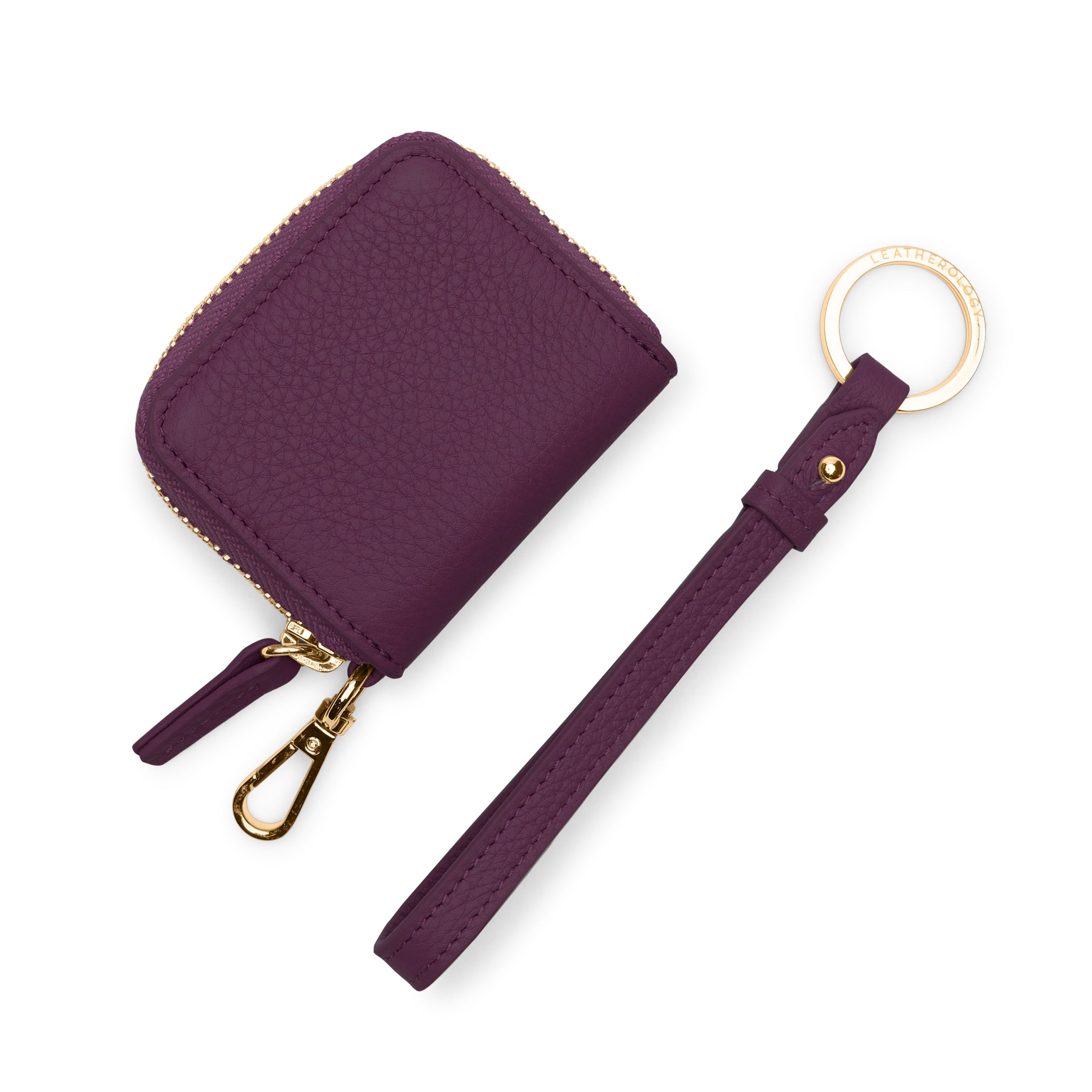 Portable Wristlet AirPod Case Deep Plum