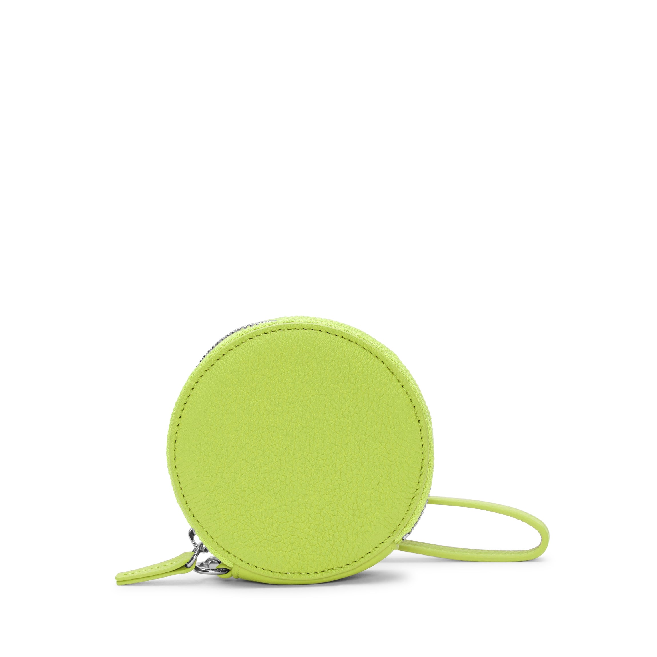 Portable Wristlet Round Pouch Lime