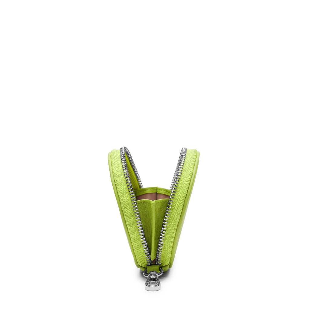Portable Wristlet Round Pouch Lime