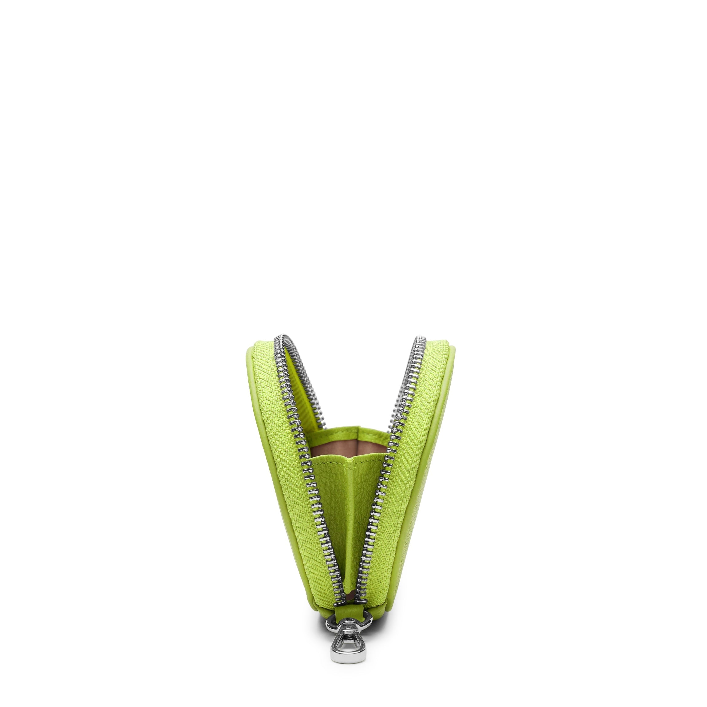 Portable Wristlet Round Pouch Lime