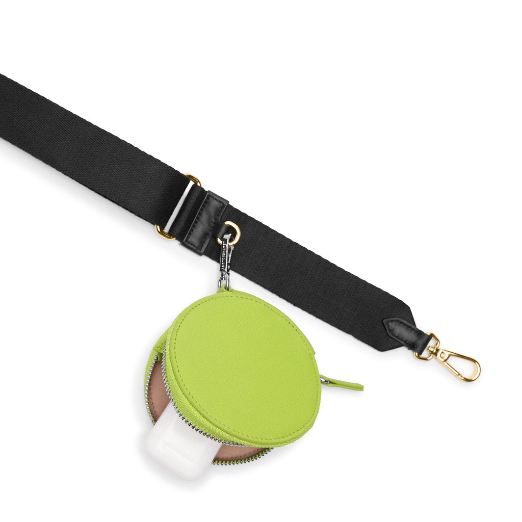Portable Wristlet Round Pouch Lime