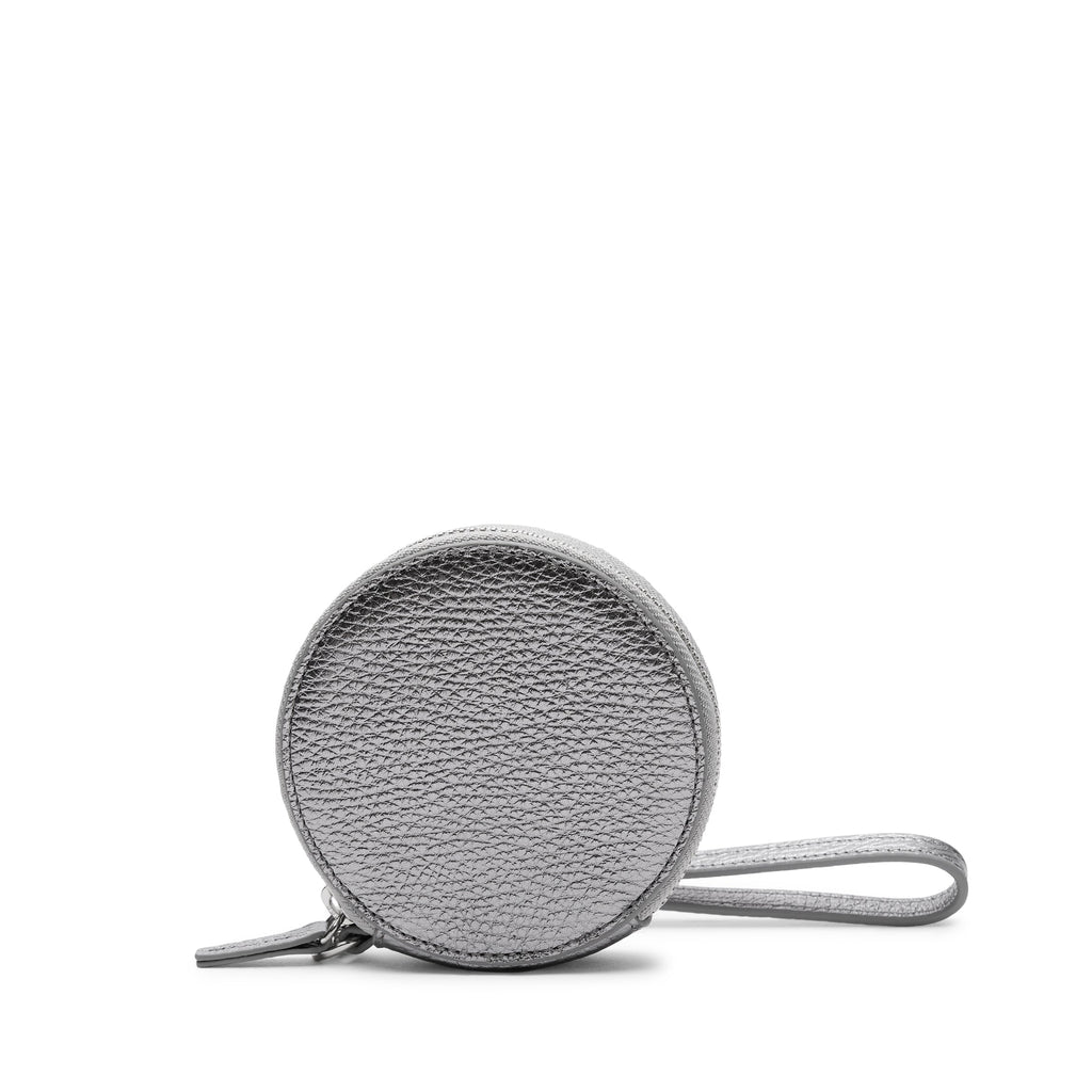 Portable Wristlet Round Pouch Frost