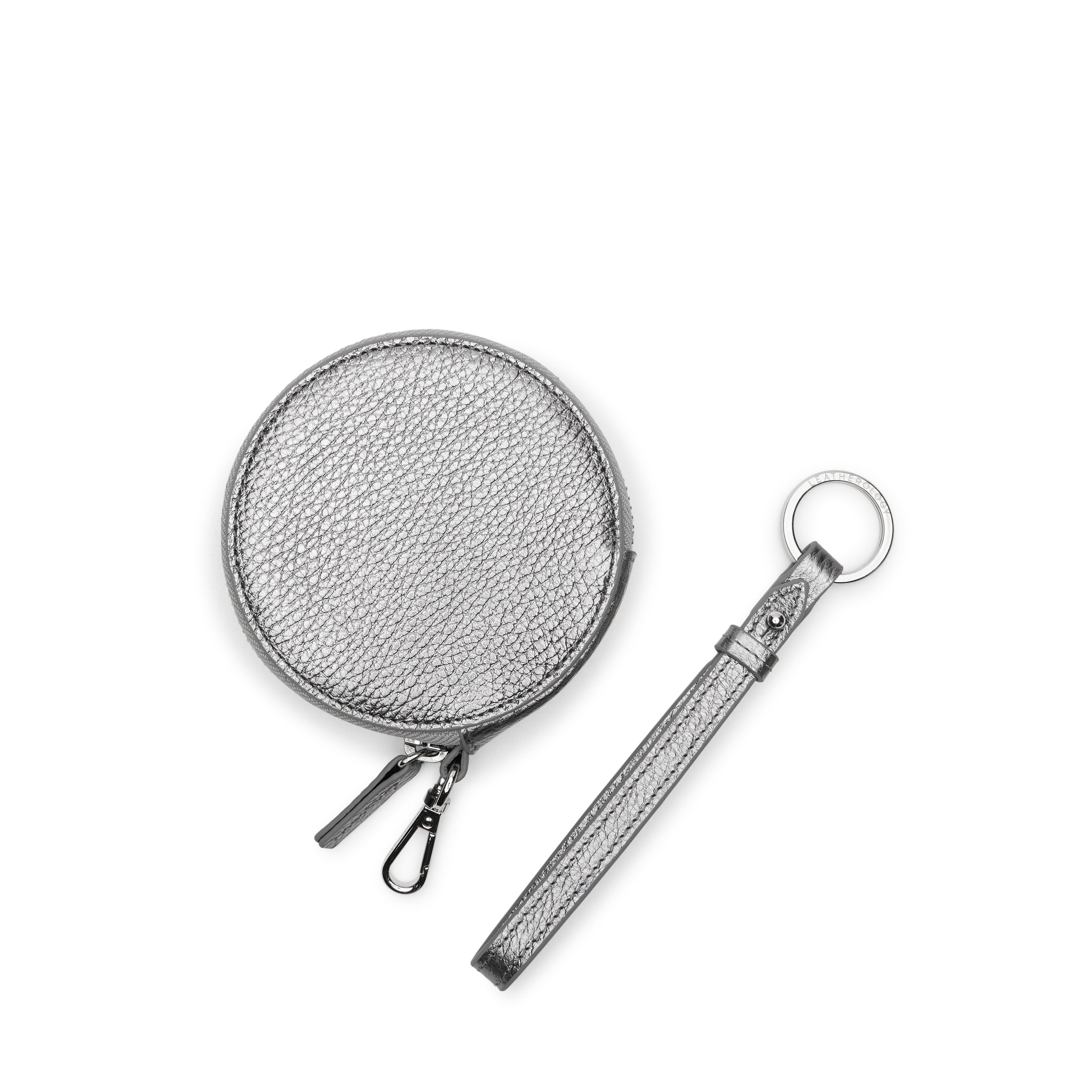 Portable Wristlet Round Pouch Frost