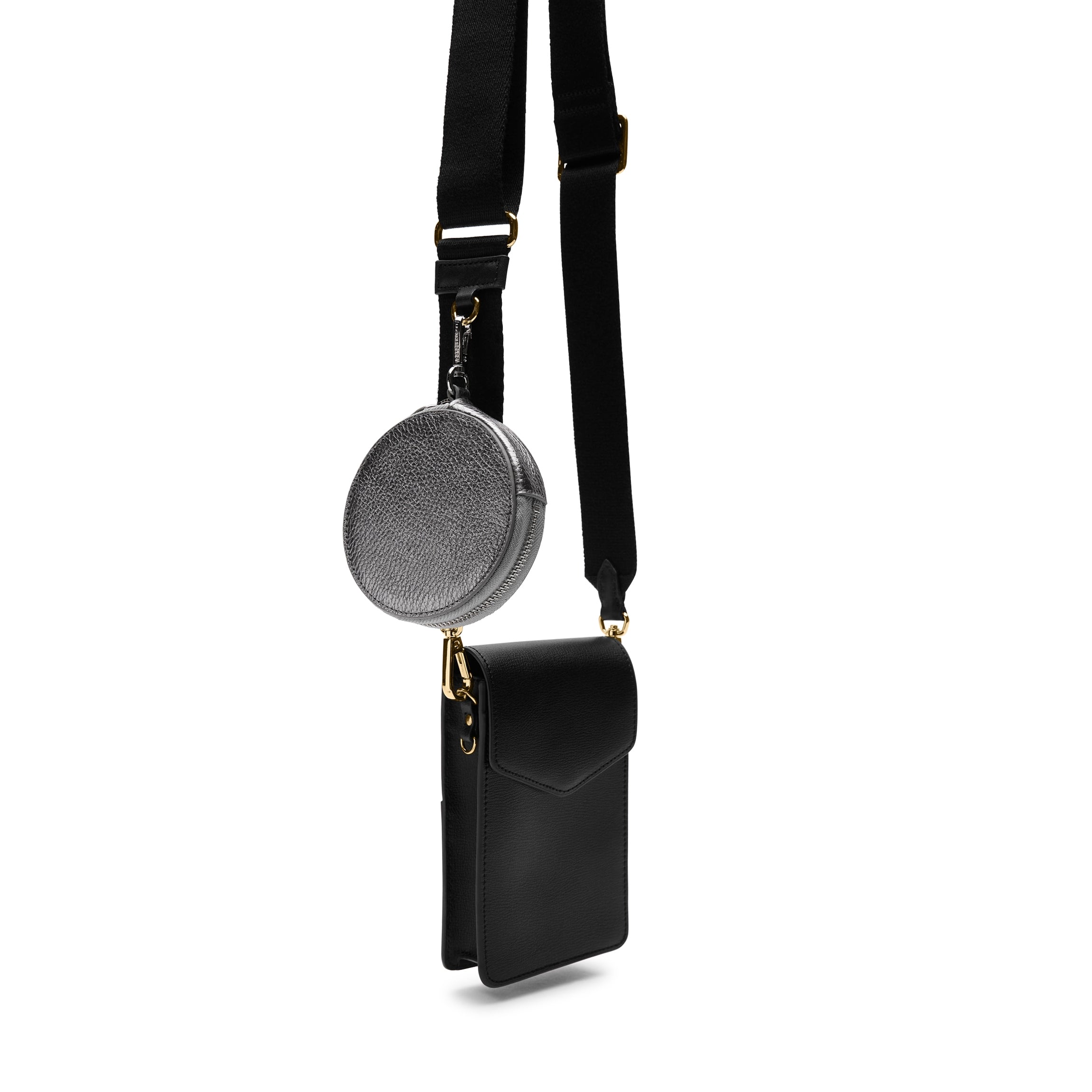 Portable Wristlet Round Pouch Frost