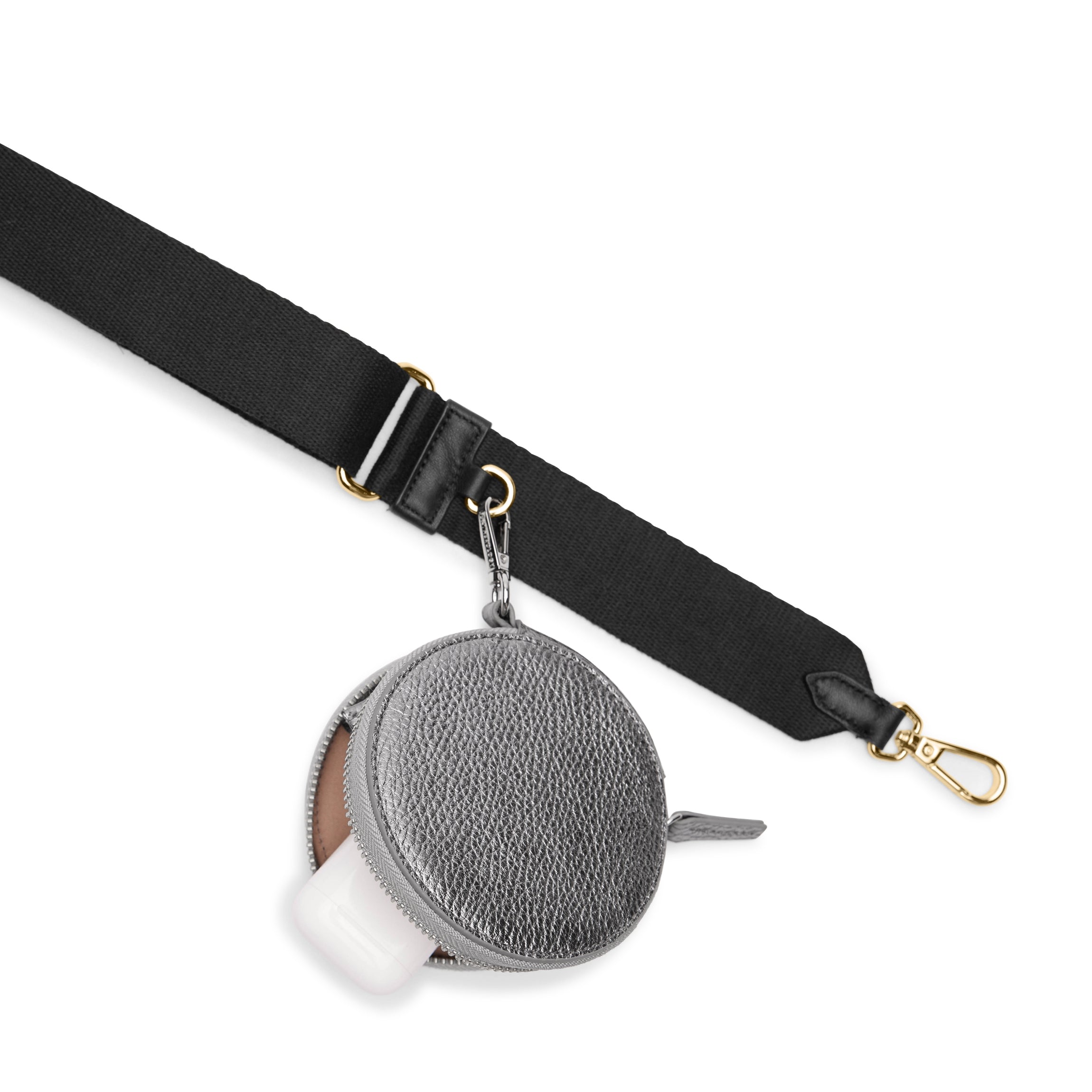 Portable Wristlet Round Pouch Frost