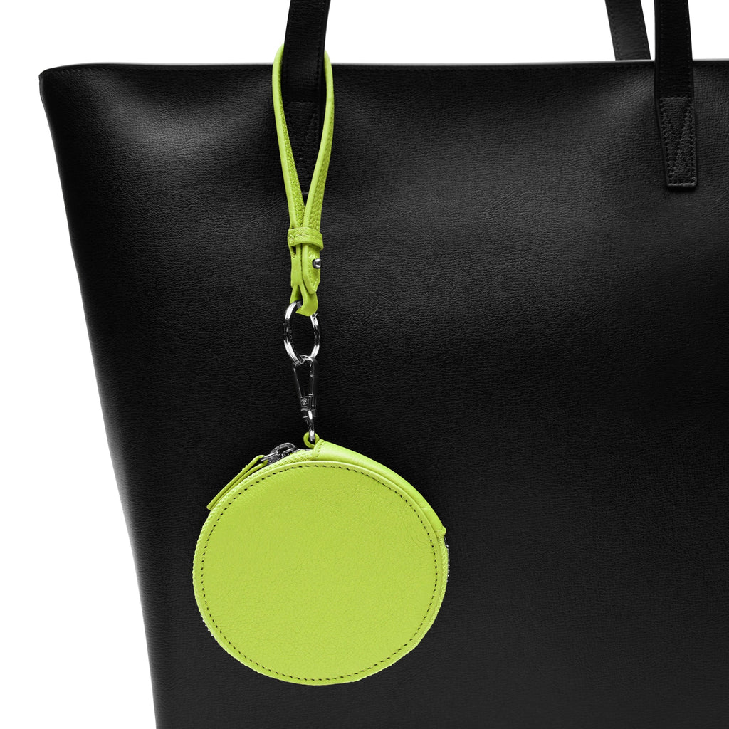 Portable Wristlet Round Pouch Lime