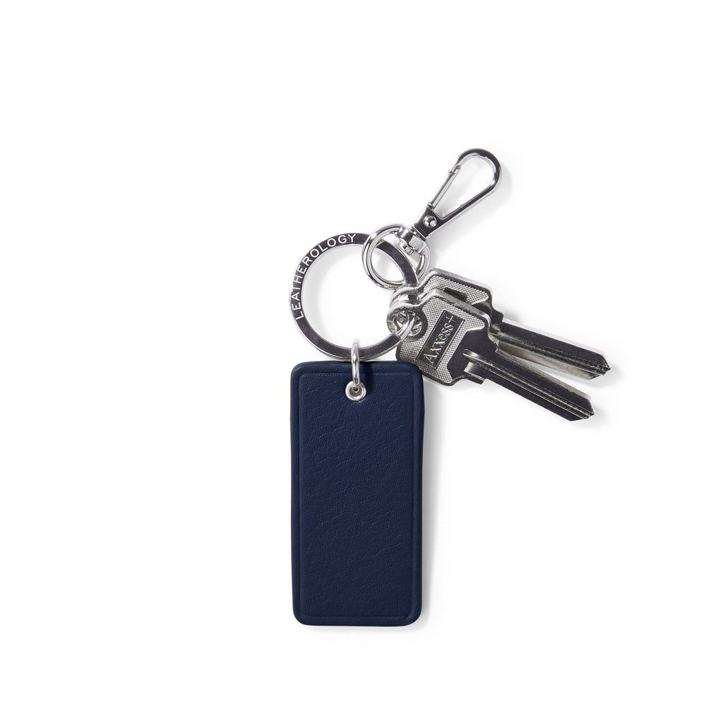 Rectangle Keychain Navy Blue