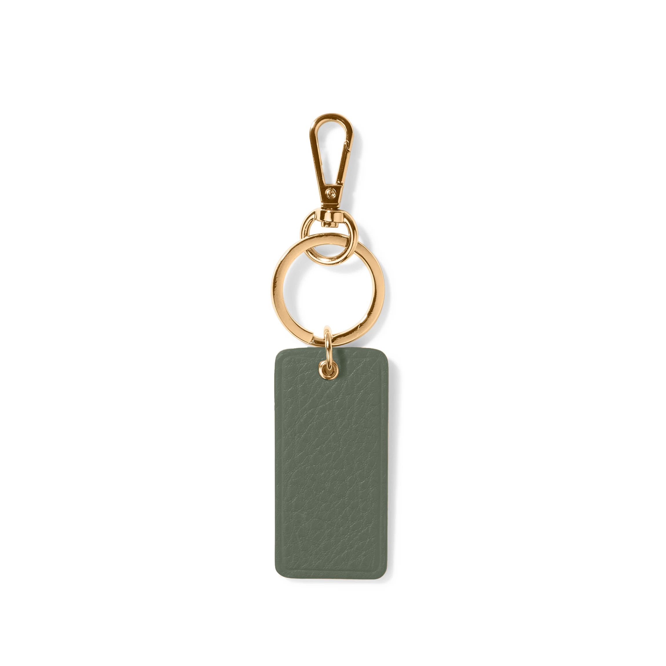 Rectangle Keychain Moss