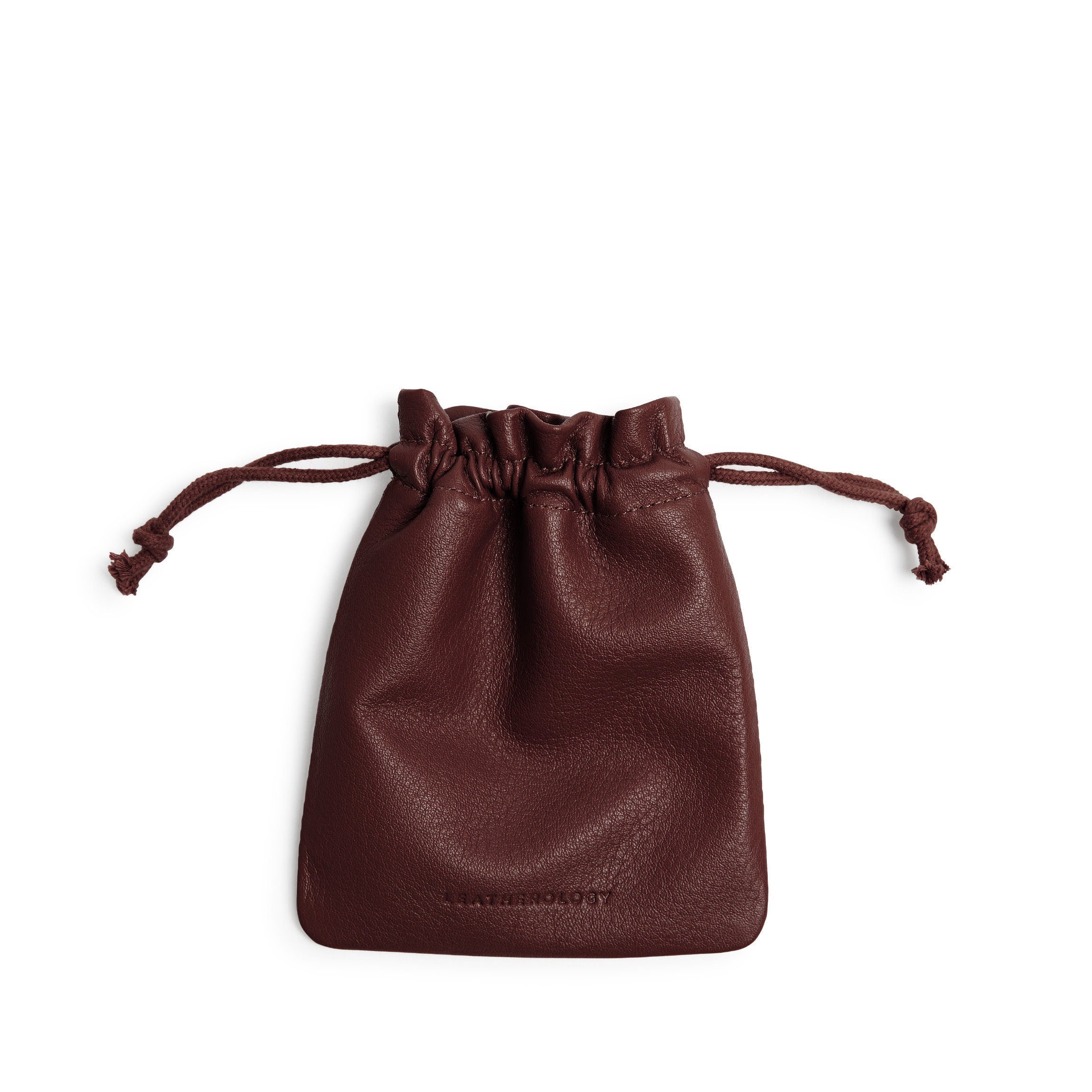 Flat Drawstring Pouch Bordeaux