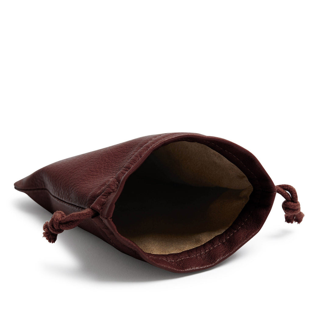 Flat Drawstring Pouch Bordeaux