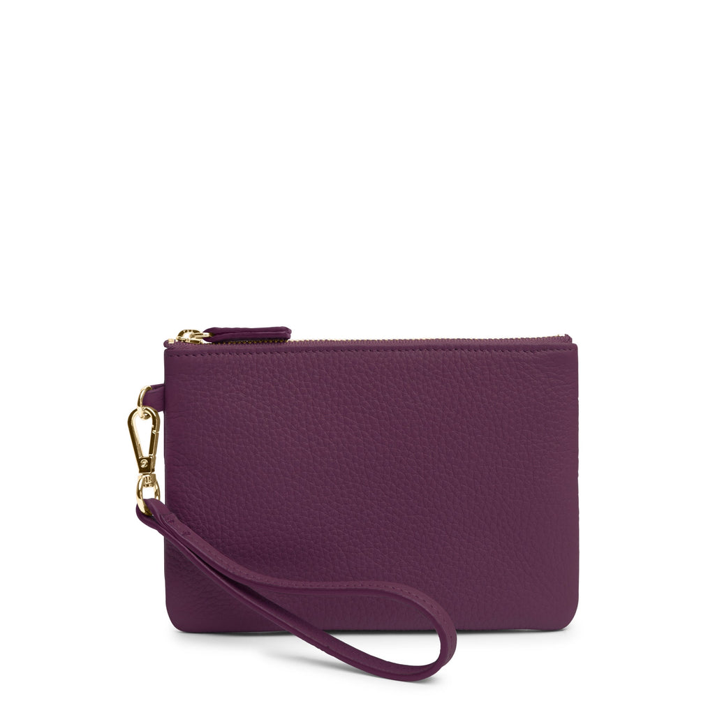 Small Wristlet Pouch Deep Plum
