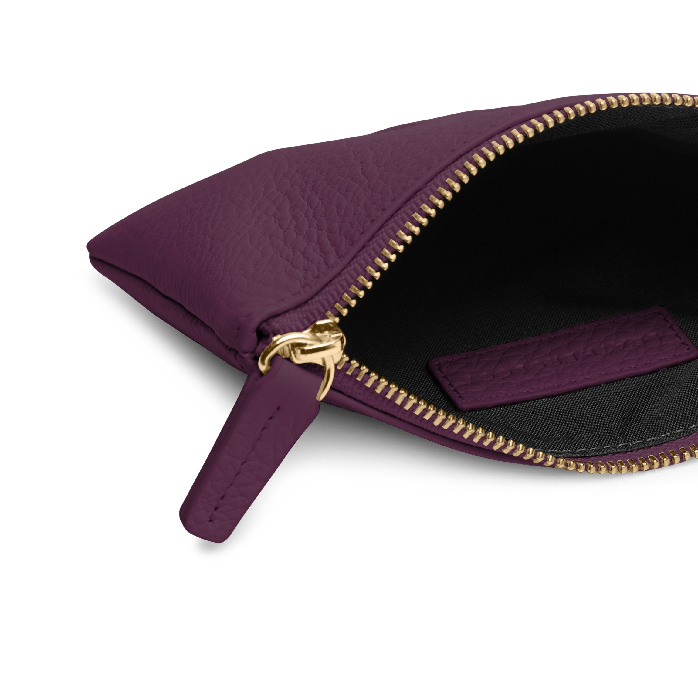 Small Wristlet Pouch Deep Plum