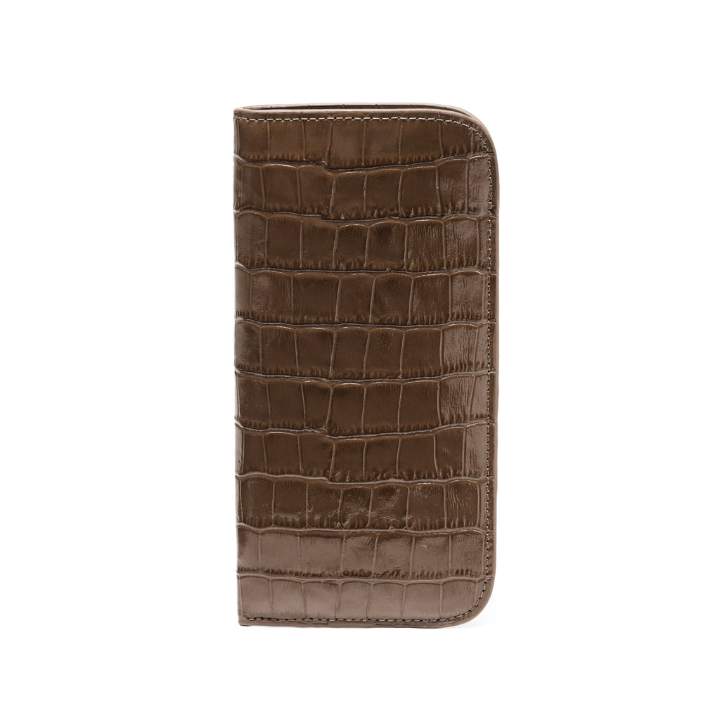 Soft Eyeglass Case Cocoa Croc