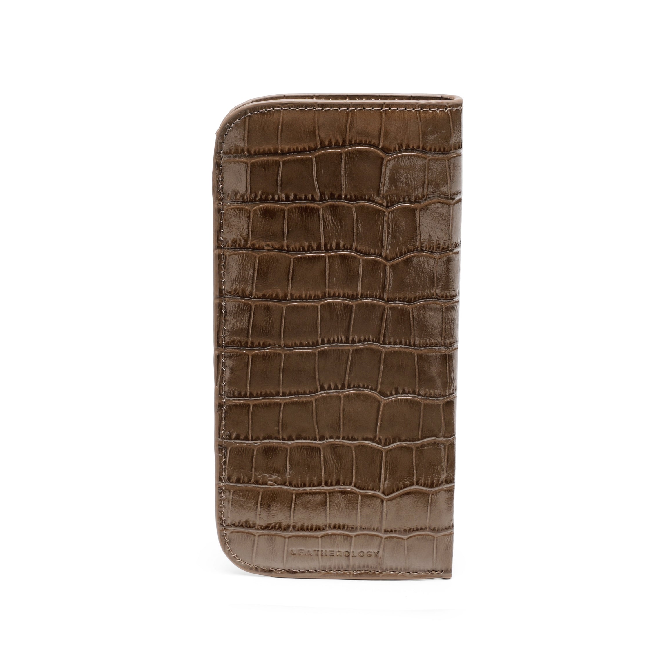 Soft Eyeglass Case Cocoa Croc