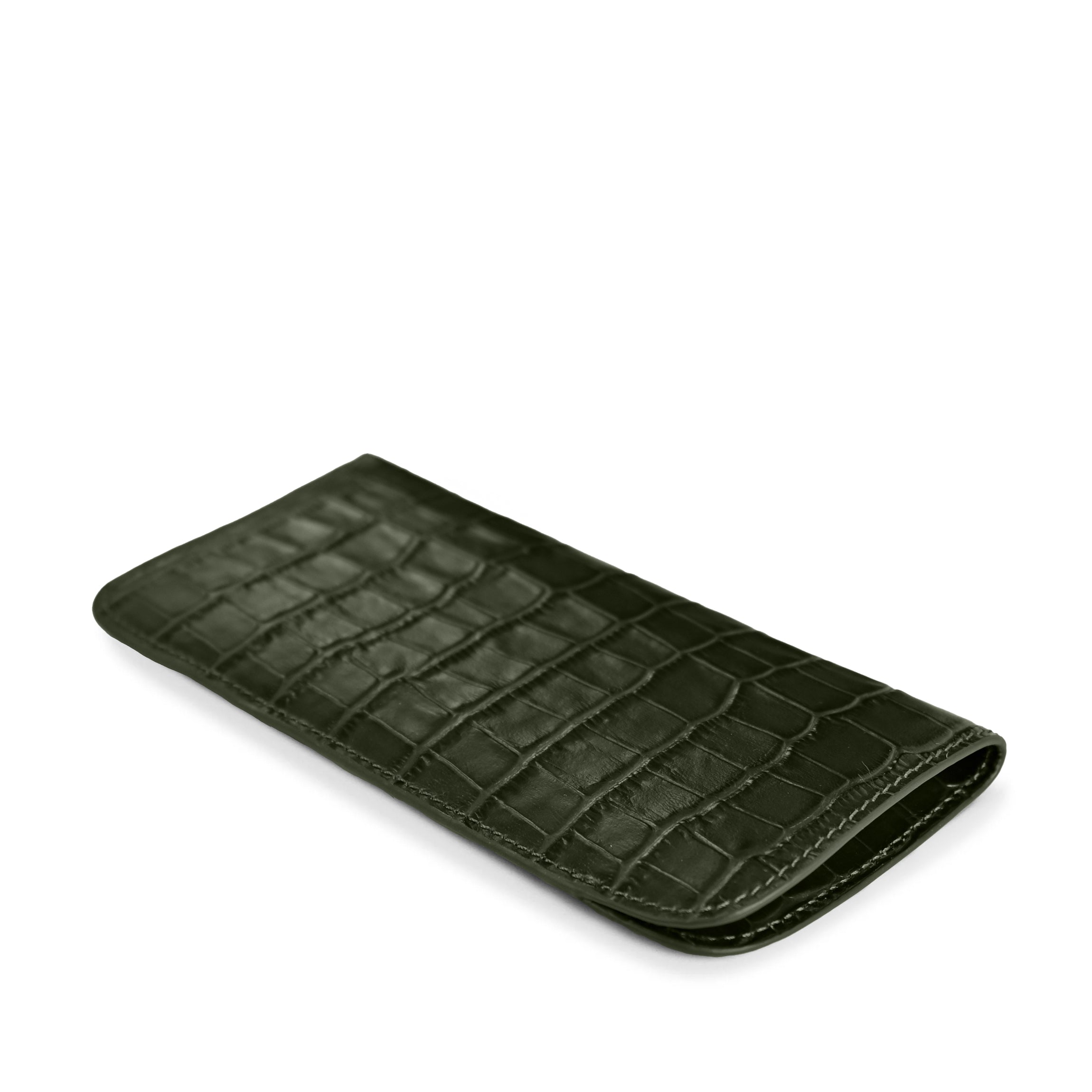 Soft Eyeglass Case Forest Croc