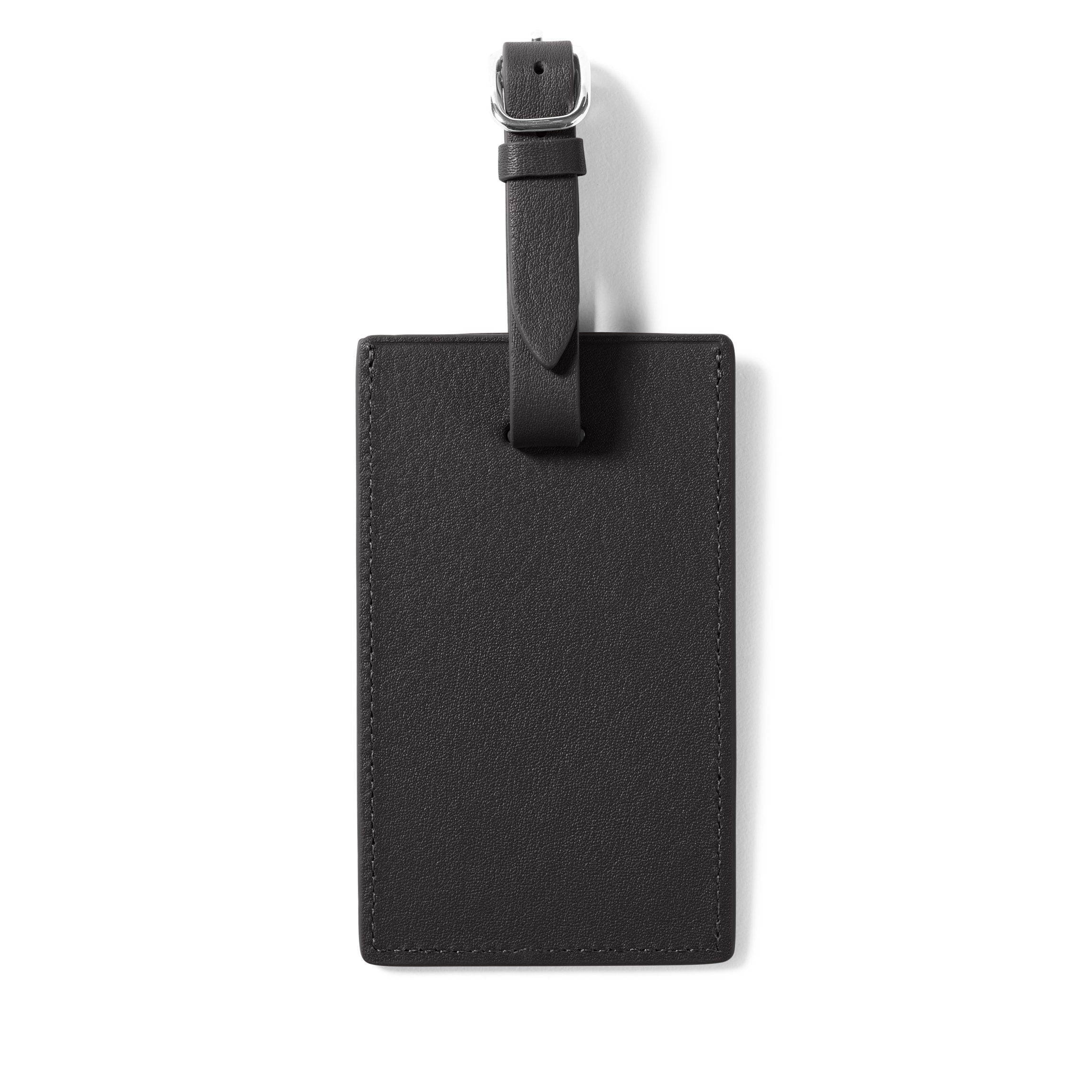 Standard Rectangular Luggage Tag Black Onyx