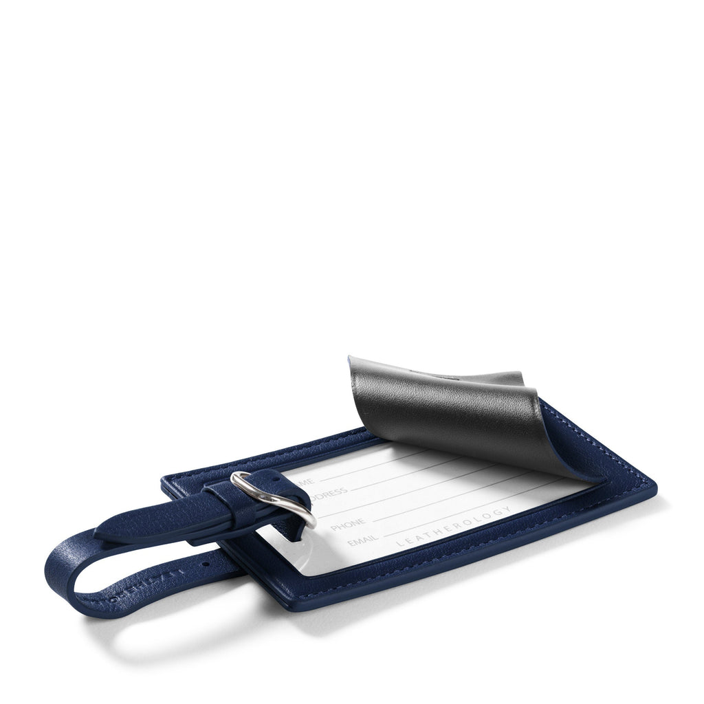 Standard Rectangular Luggage Tag Navy Blue