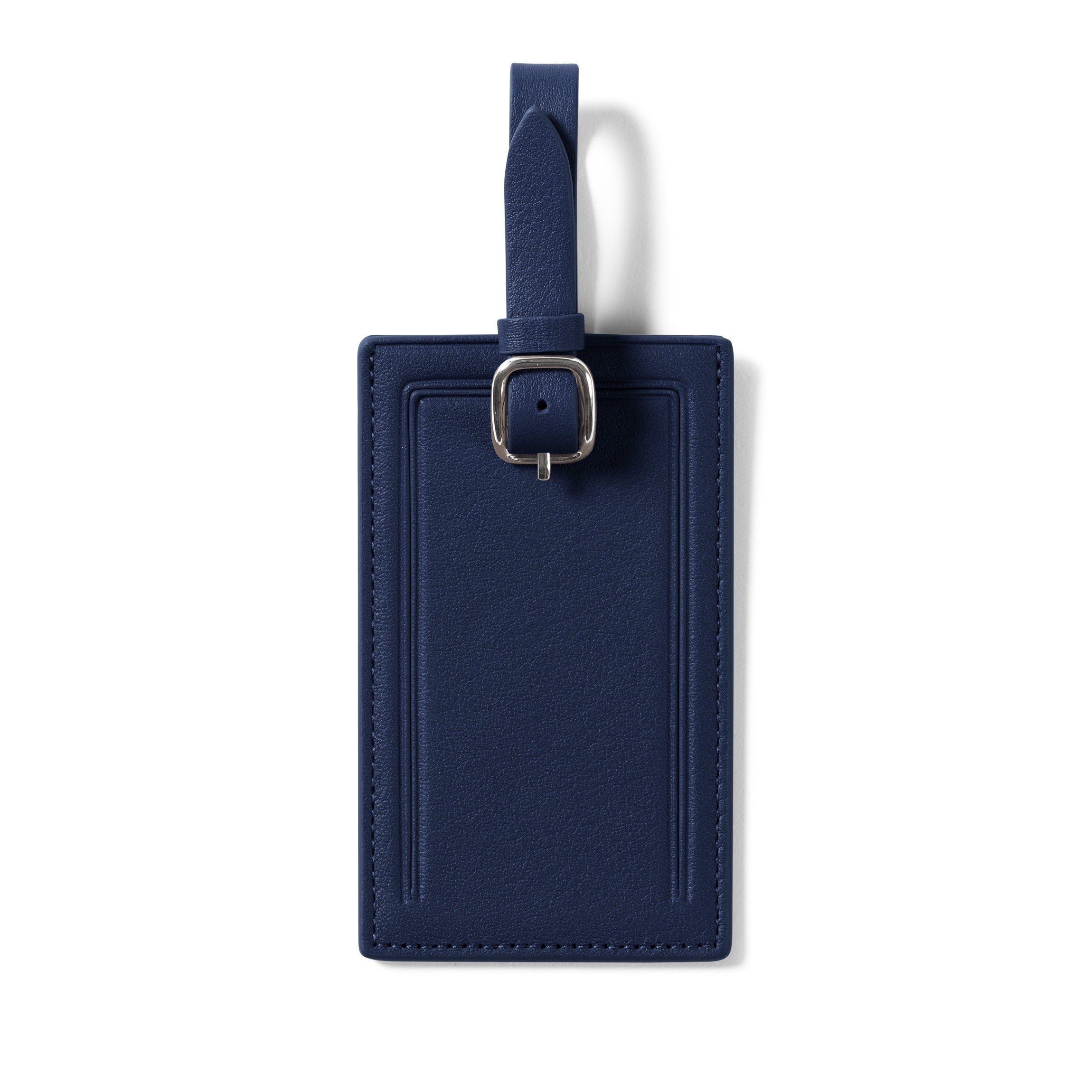 Standard Rectangular Luggage Tag Navy Blue