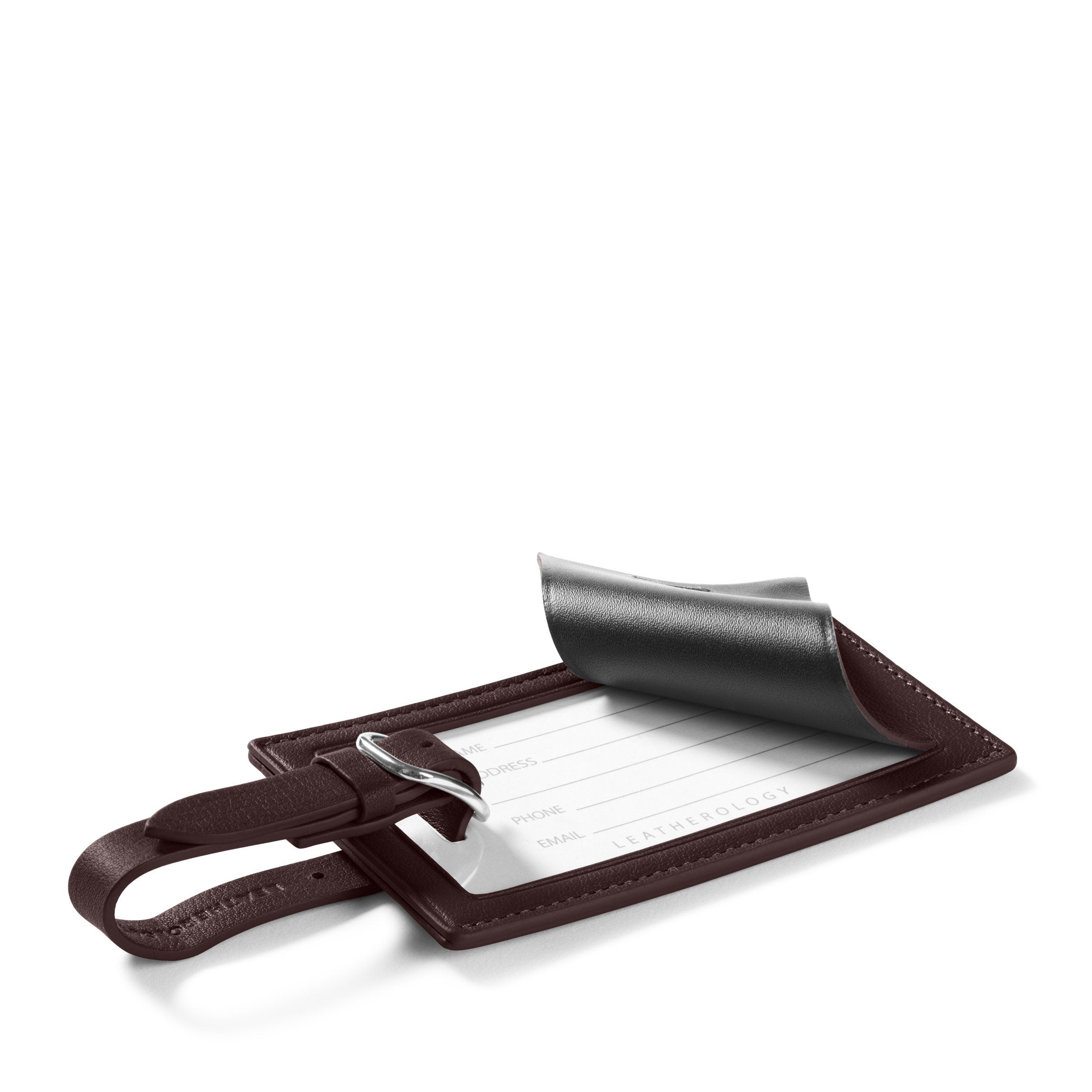 Standard Rectangular Luggage Tag Brown