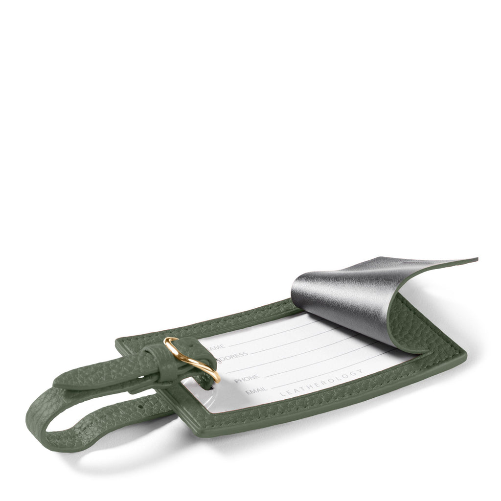 Standard Rectangular Luggage Tag Moss