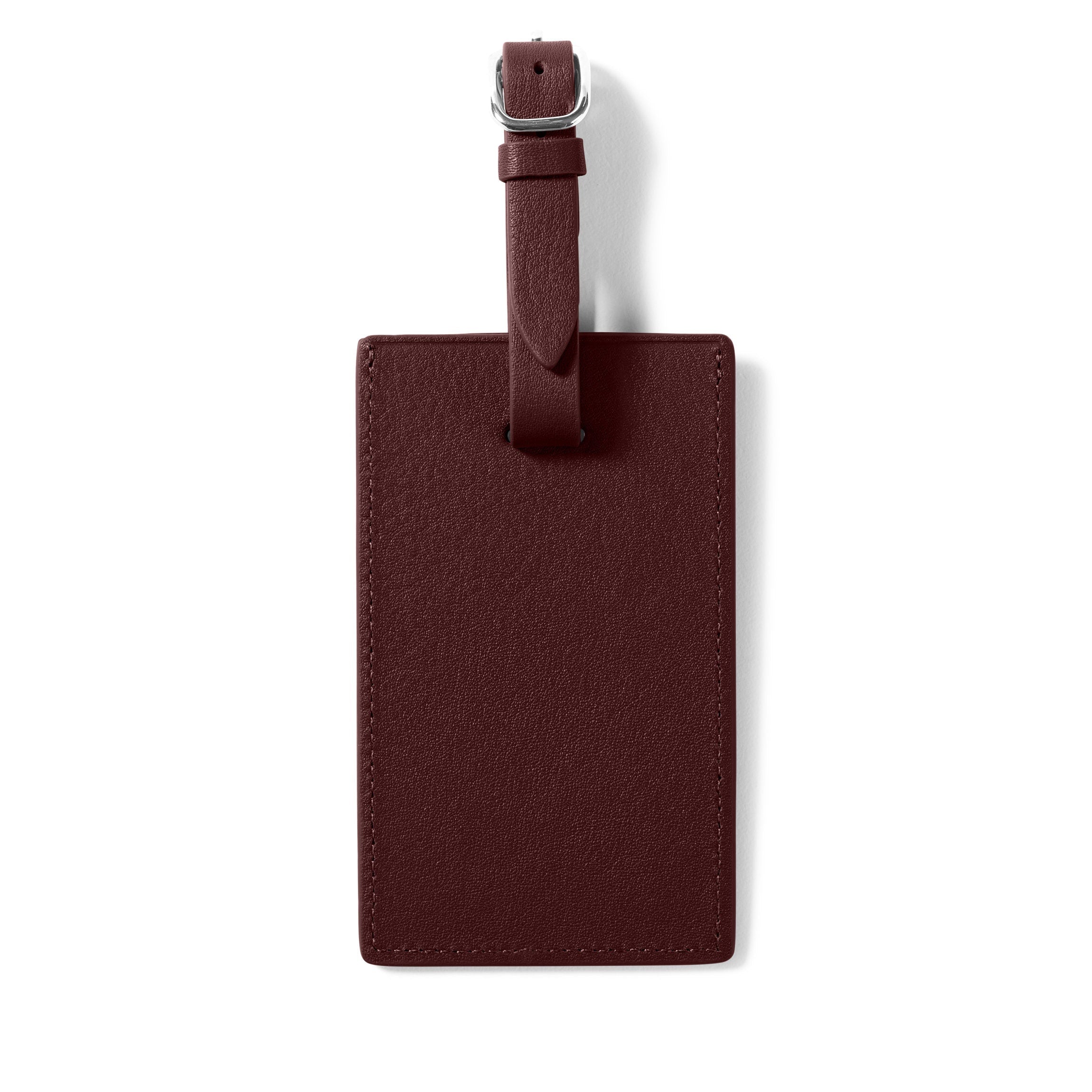 Standard Rectangular Luggage Tag Bordeaux