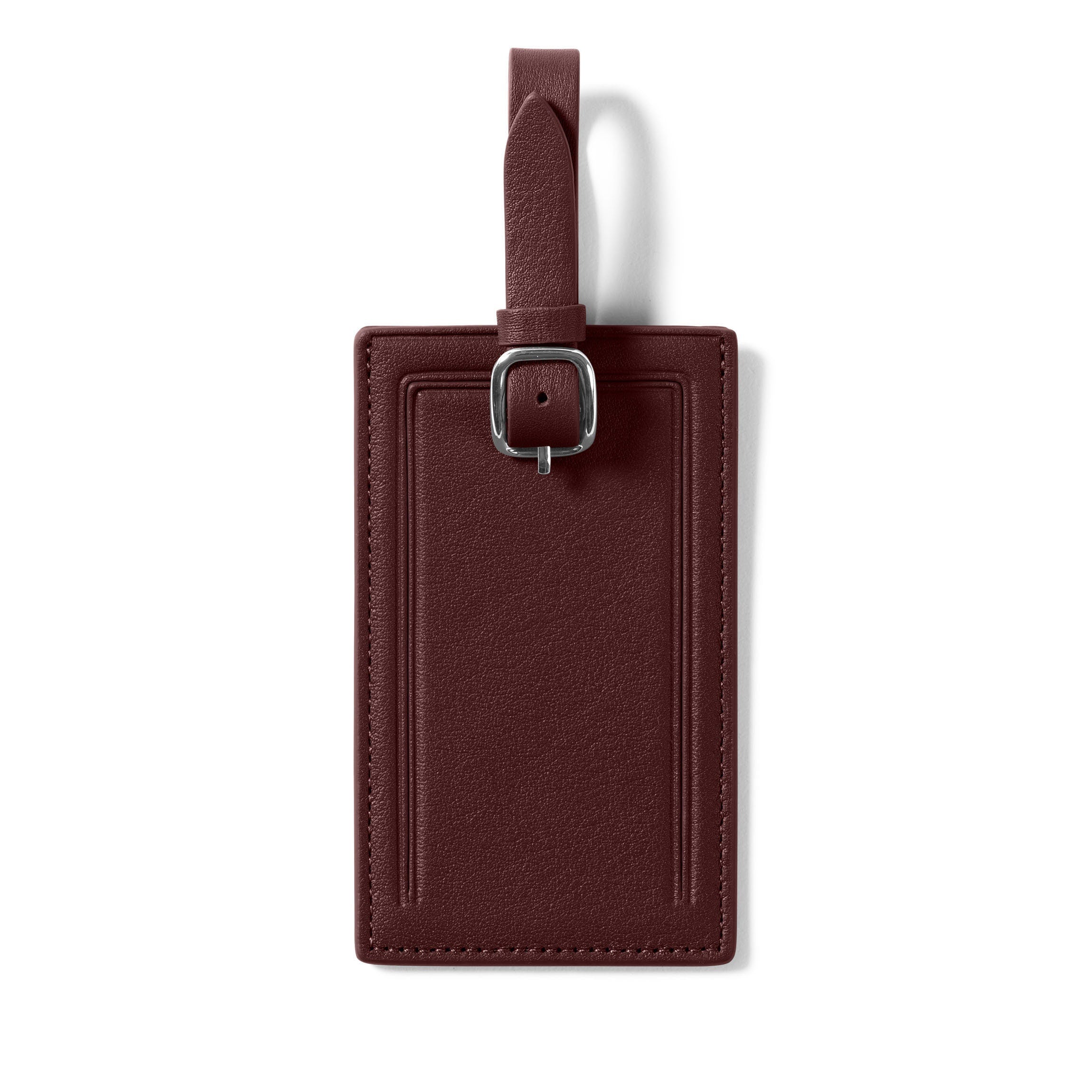 Standard Rectangular Luggage Tag Bordeaux