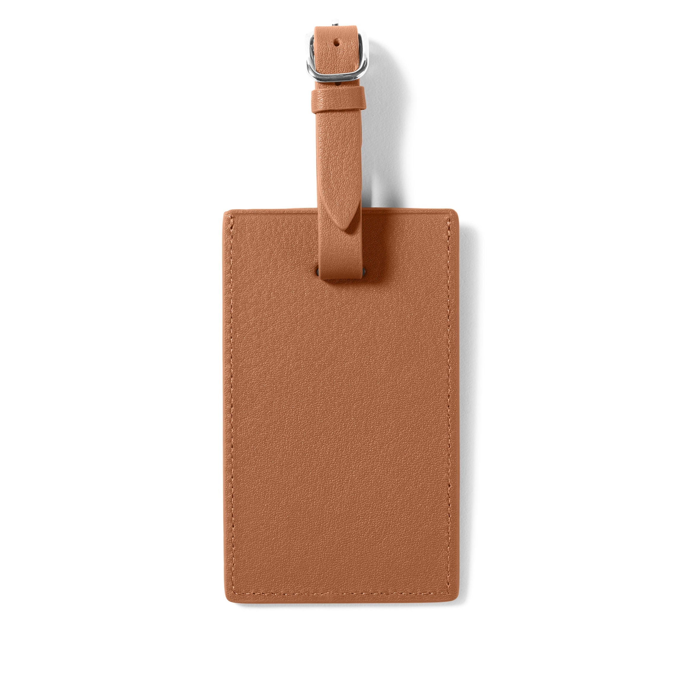 Standard Rectangular Luggage Tag Cognac