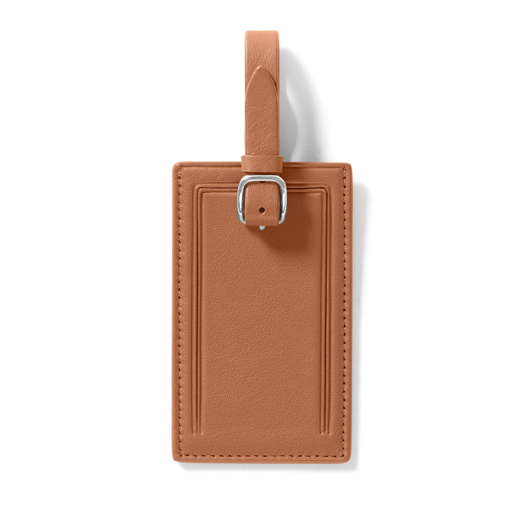 Standard Rectangular Luggage Tag Cognac