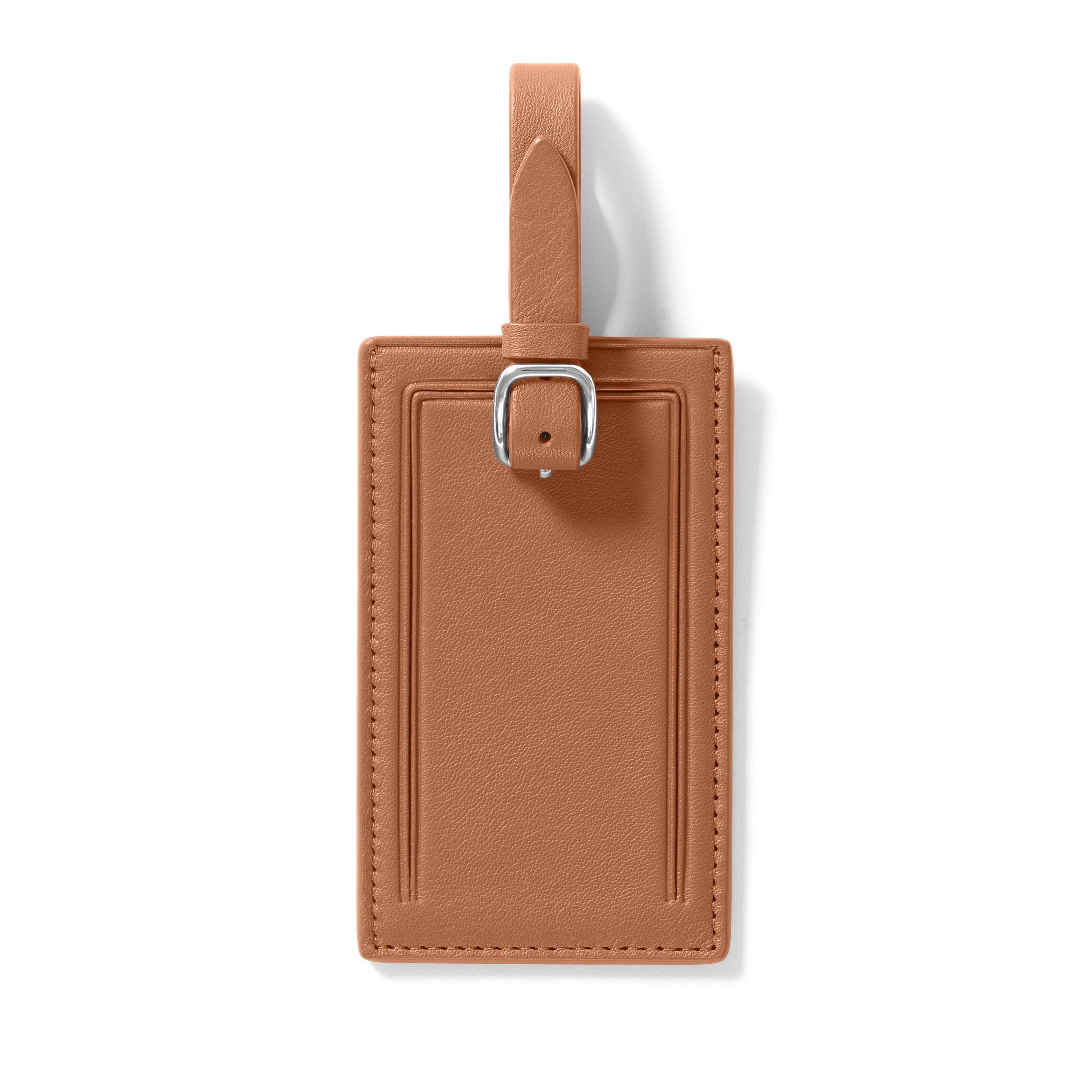 Standard Rectangular Luggage Tag Cognac