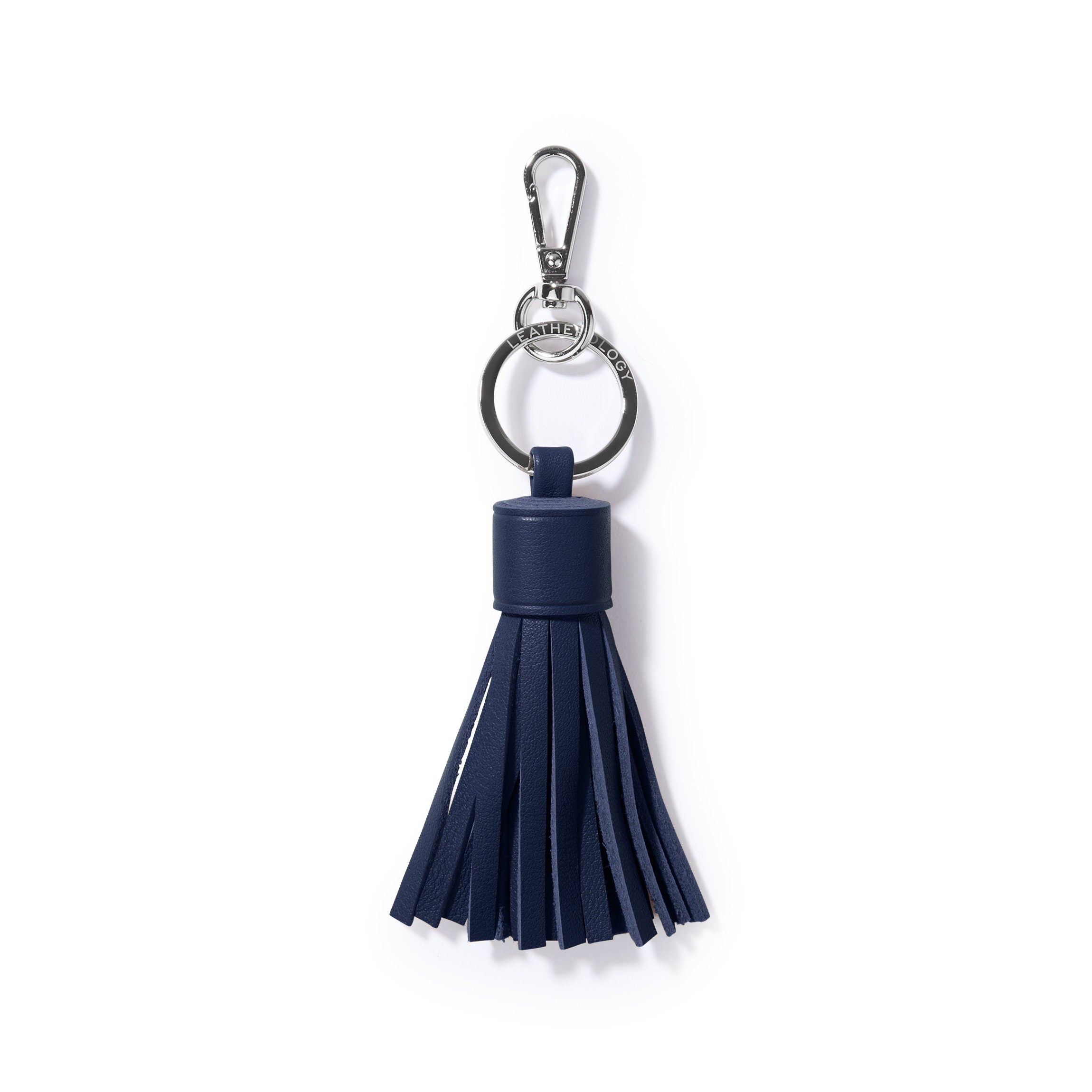 Tassel Key Chain Navy Blue