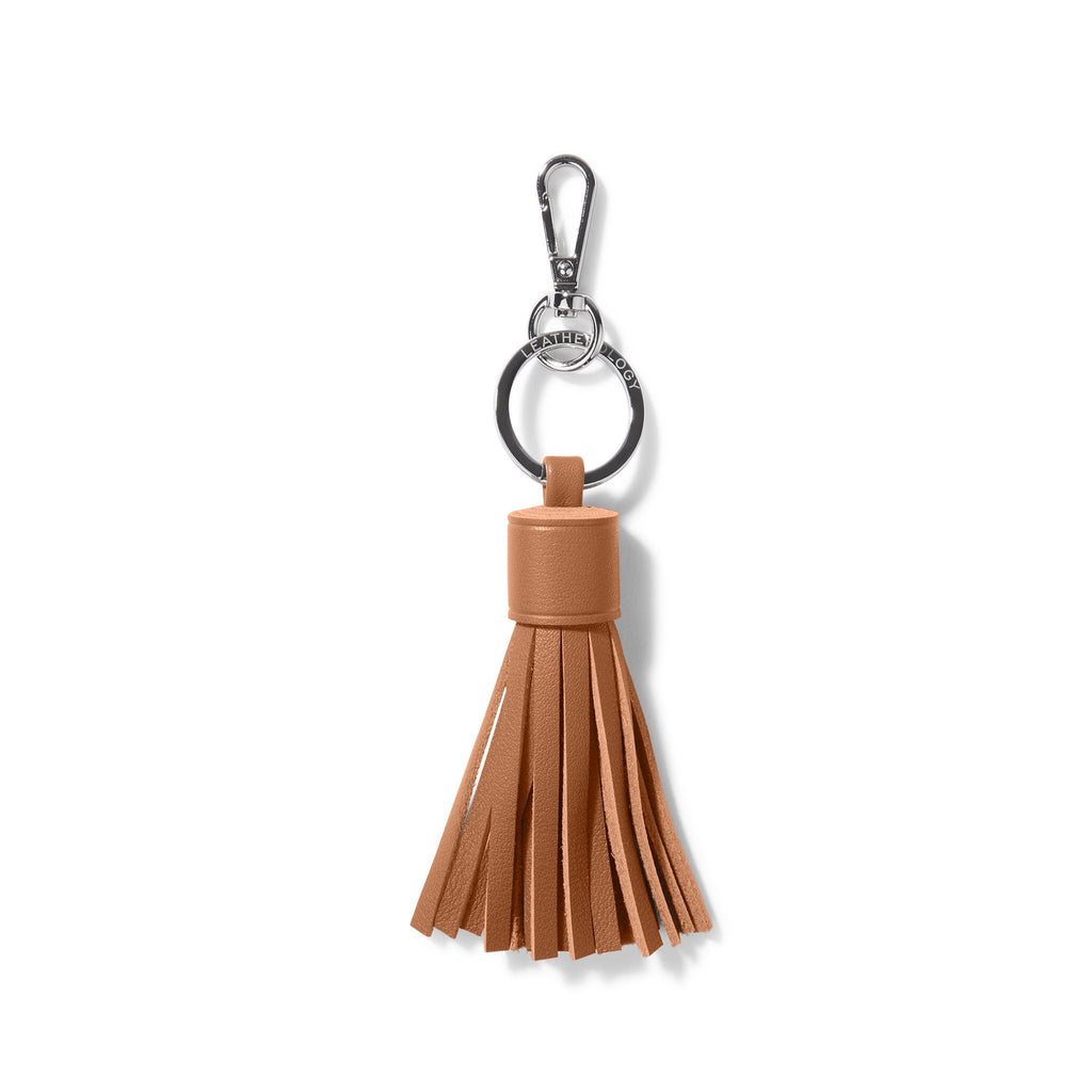 Tassel Key Chain Cognac