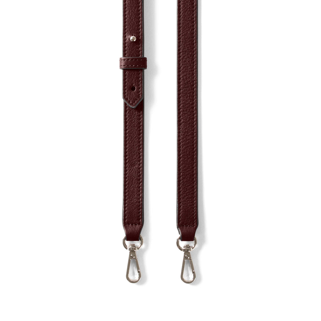 Thin Long Crossbody Strap Bordeaux