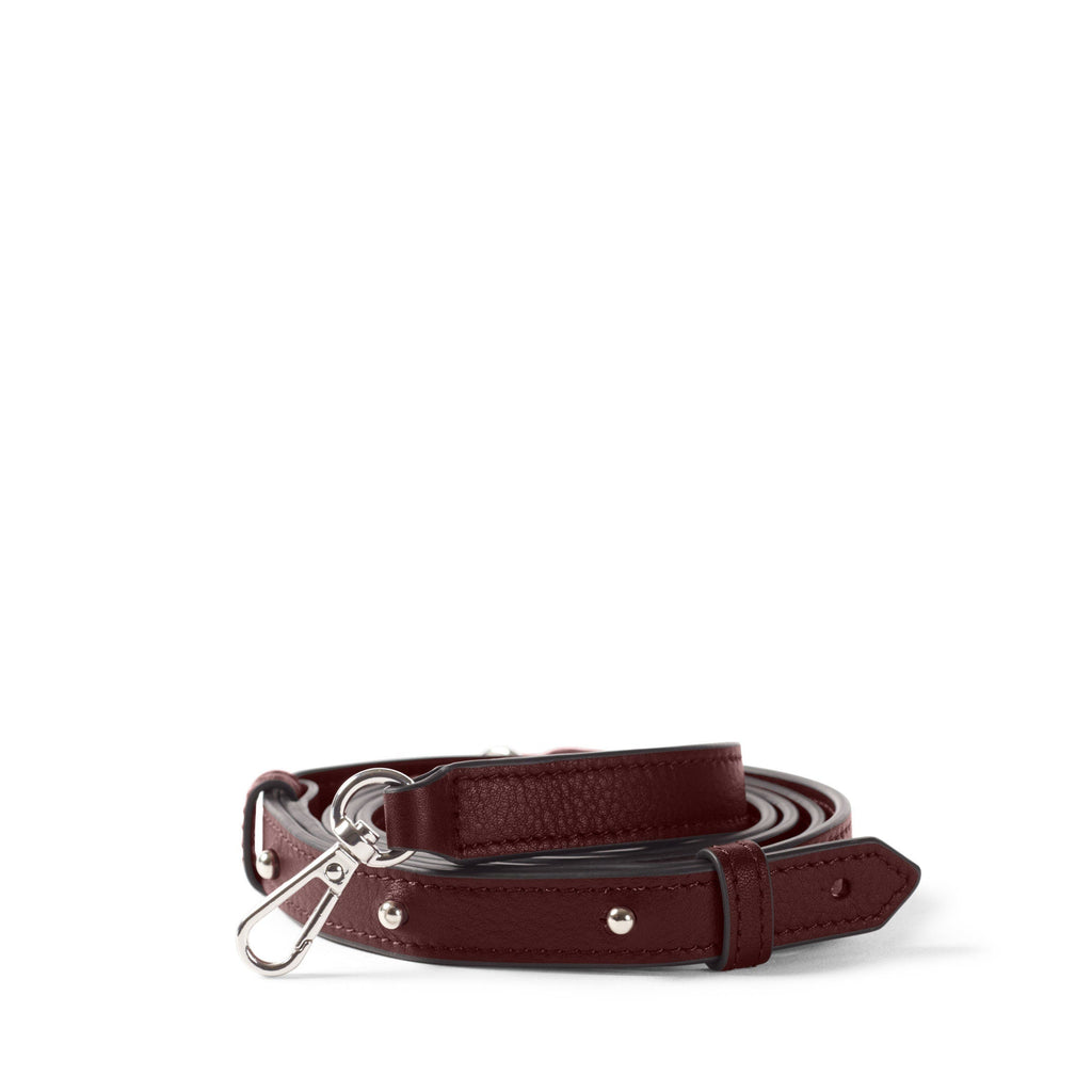Thin Long Crossbody Strap Bordeaux