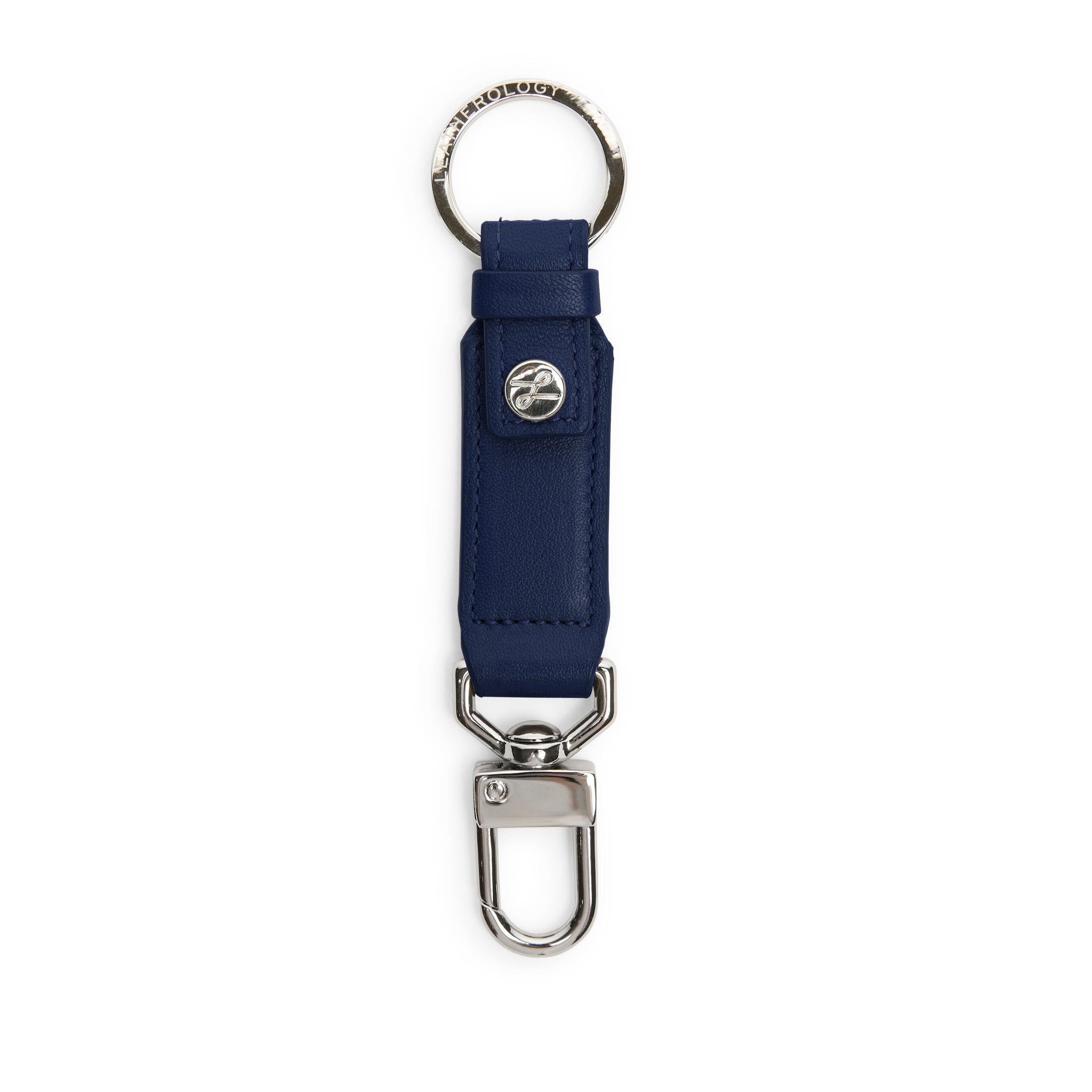 Valet Snap Keychain Navy Blue