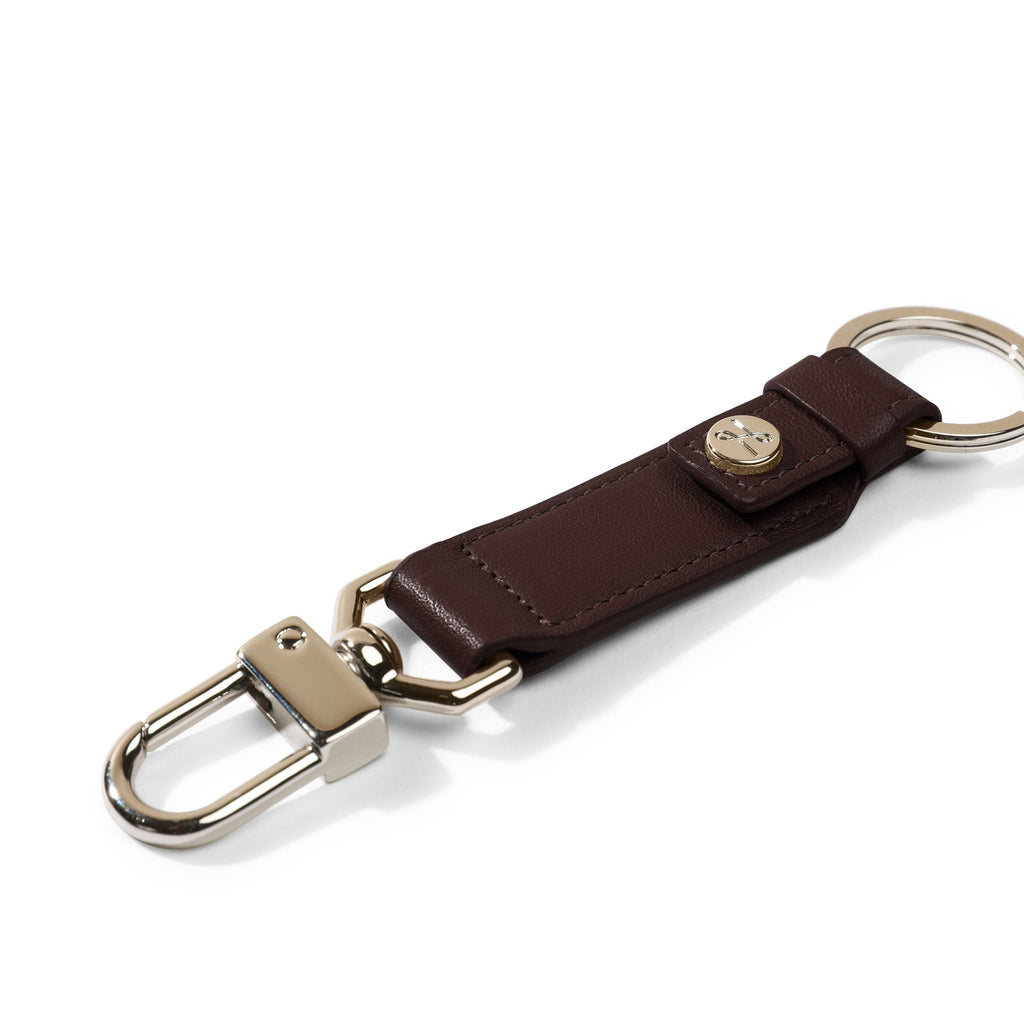 Valet Snap Keychain Brown