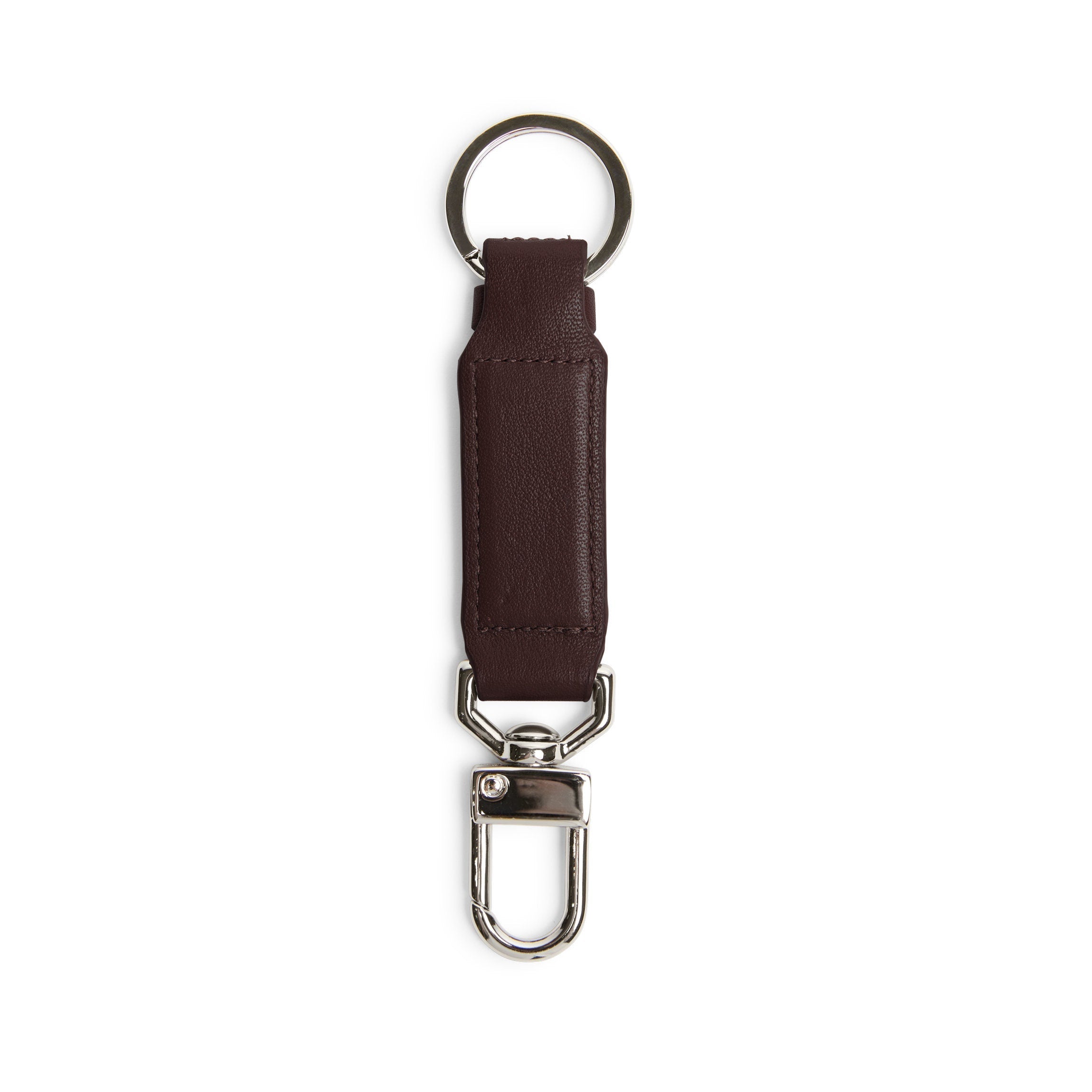 Valet Snap Keychain Brown