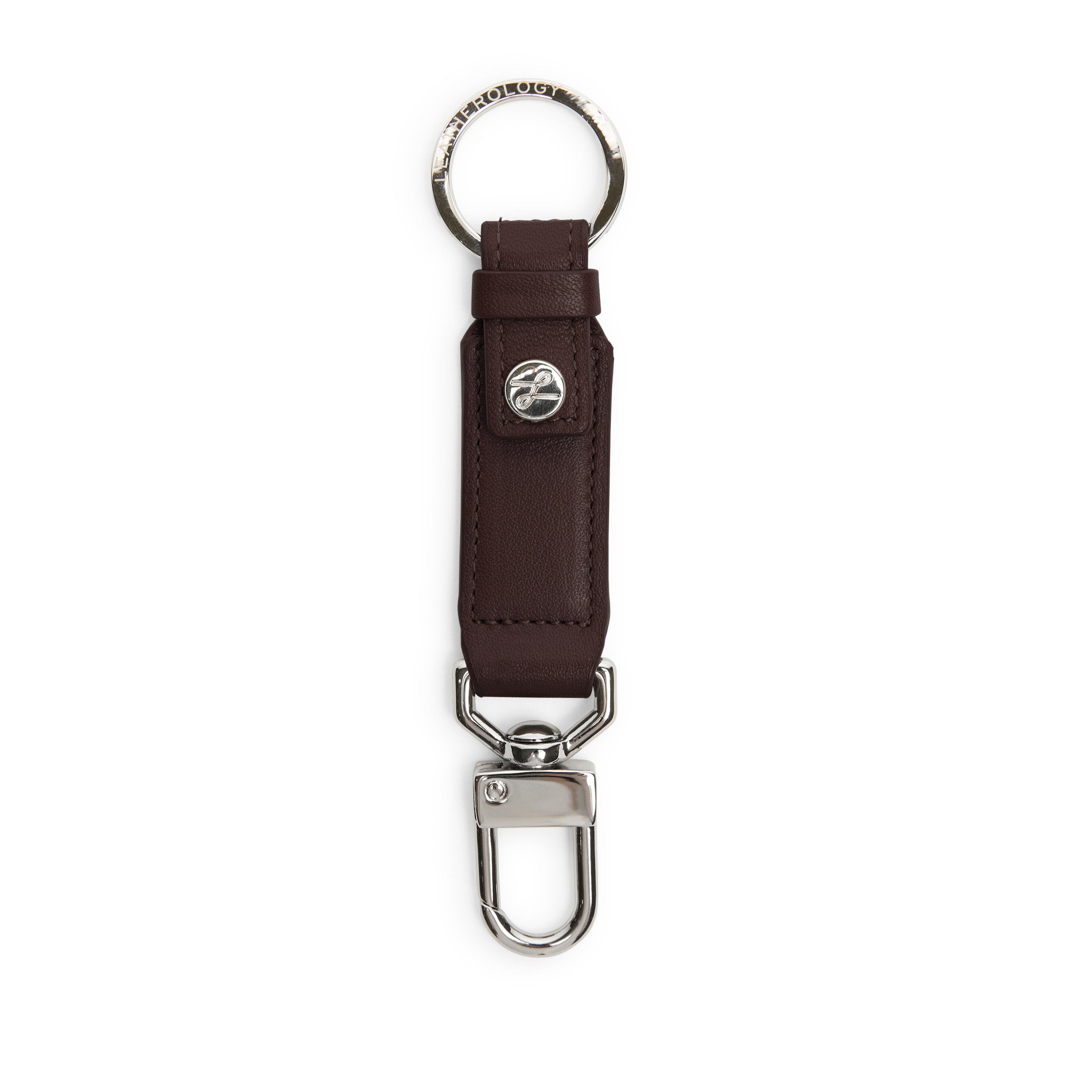 Valet Snap Keychain Brown