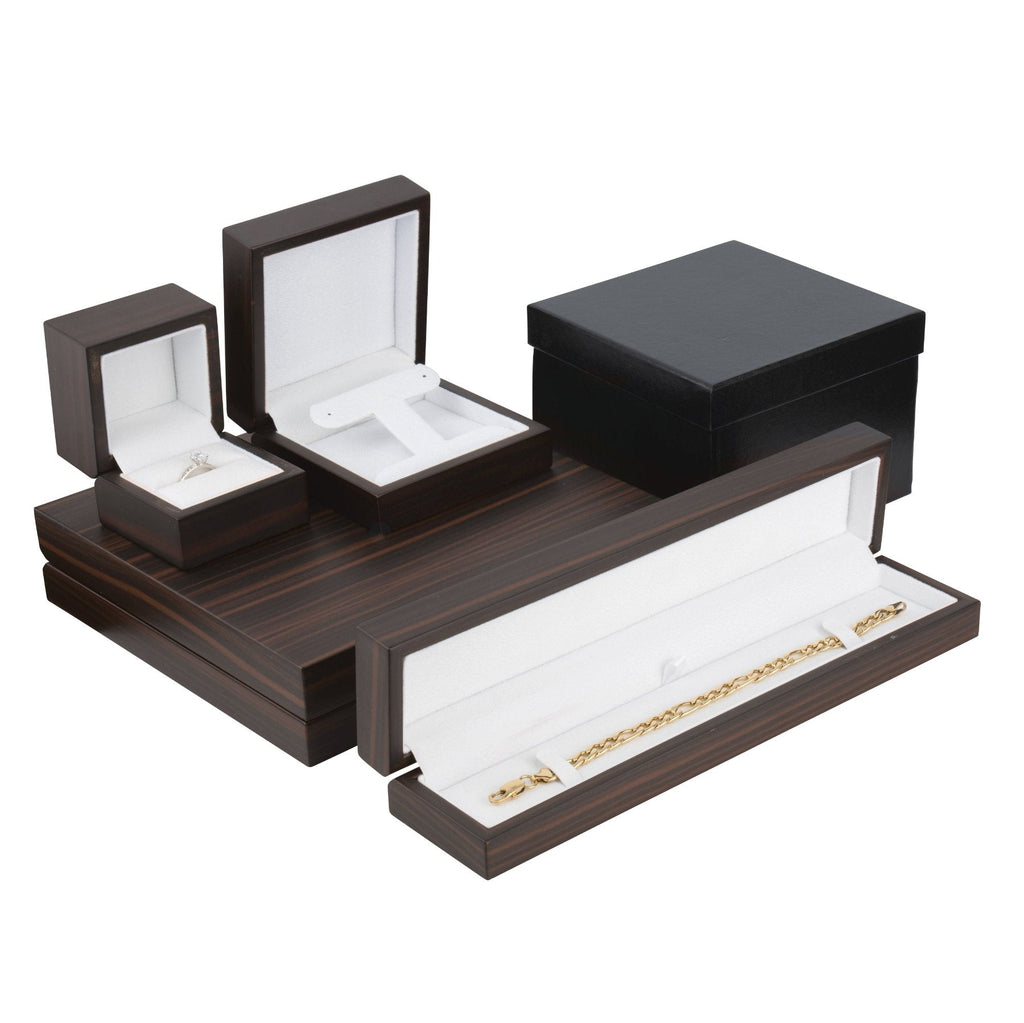 Brown Zebra Wood Pearl Box