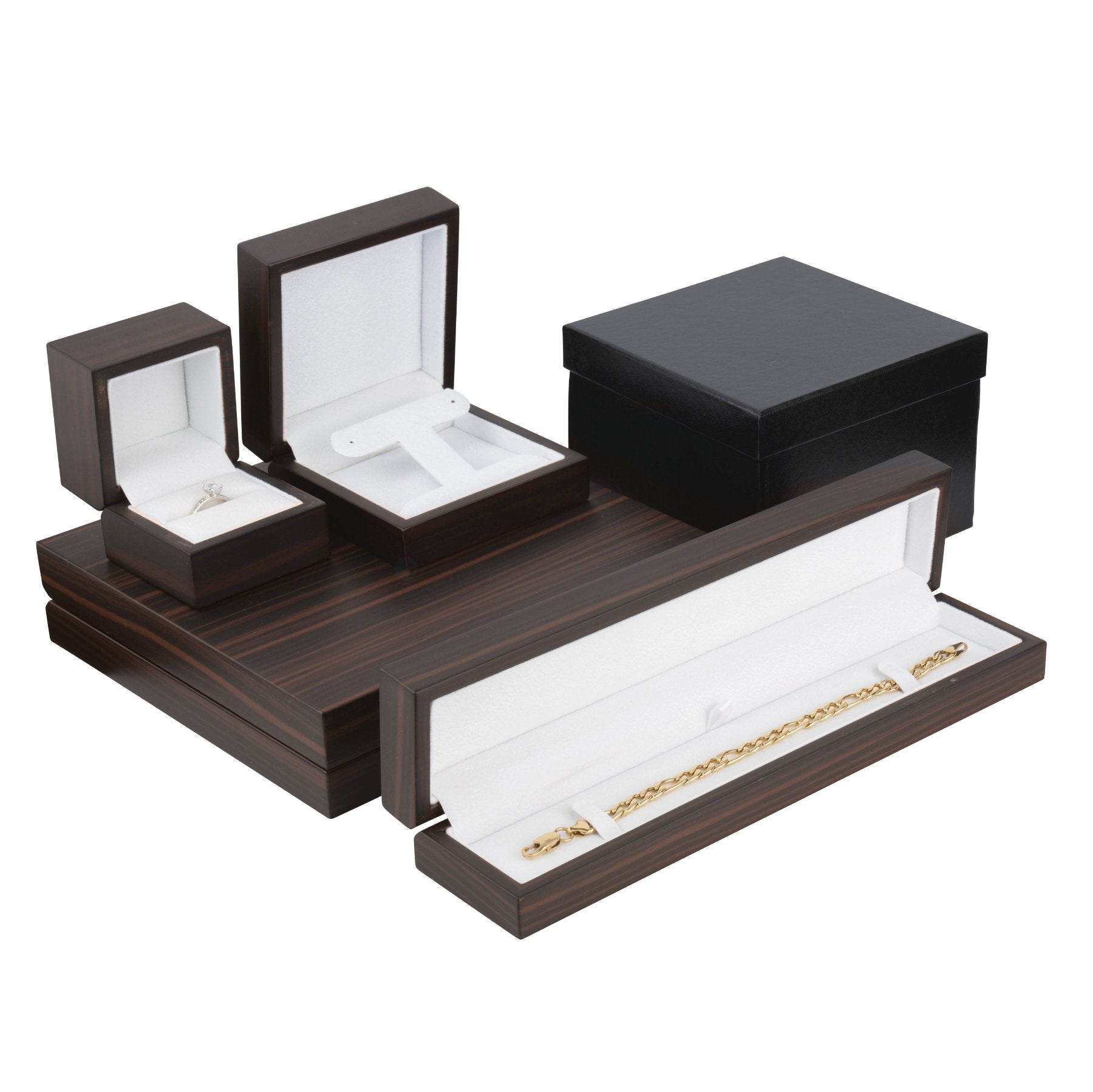 Brown Zebra Wood Pearl Box