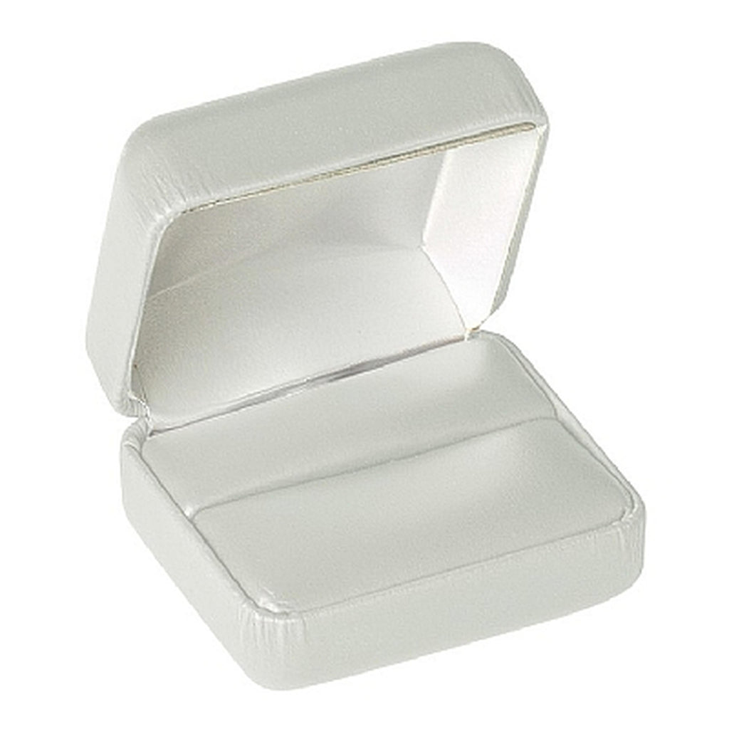 Leatherette Double Ring Box with Matching Leather Feel Inserts