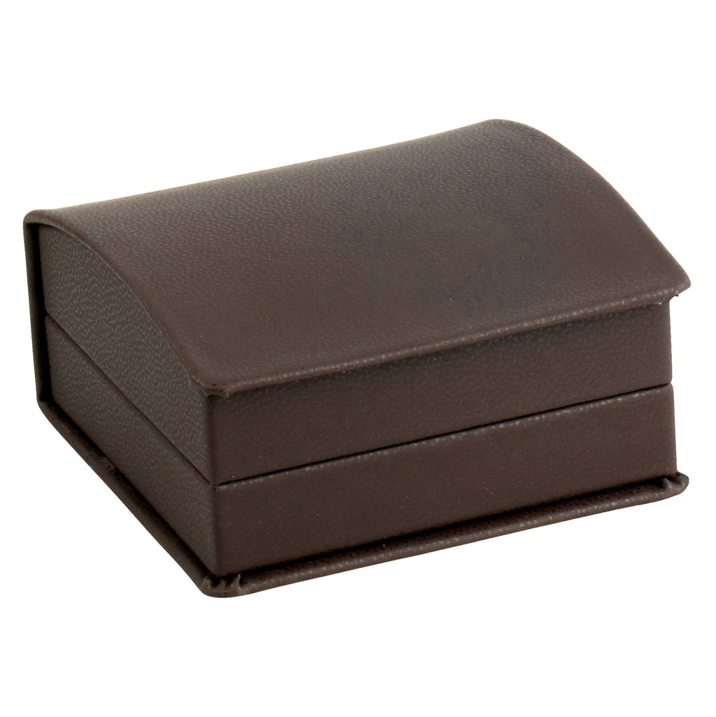 Leatherette Clip Earring Box Leatherette Interior with Ribboned Packer